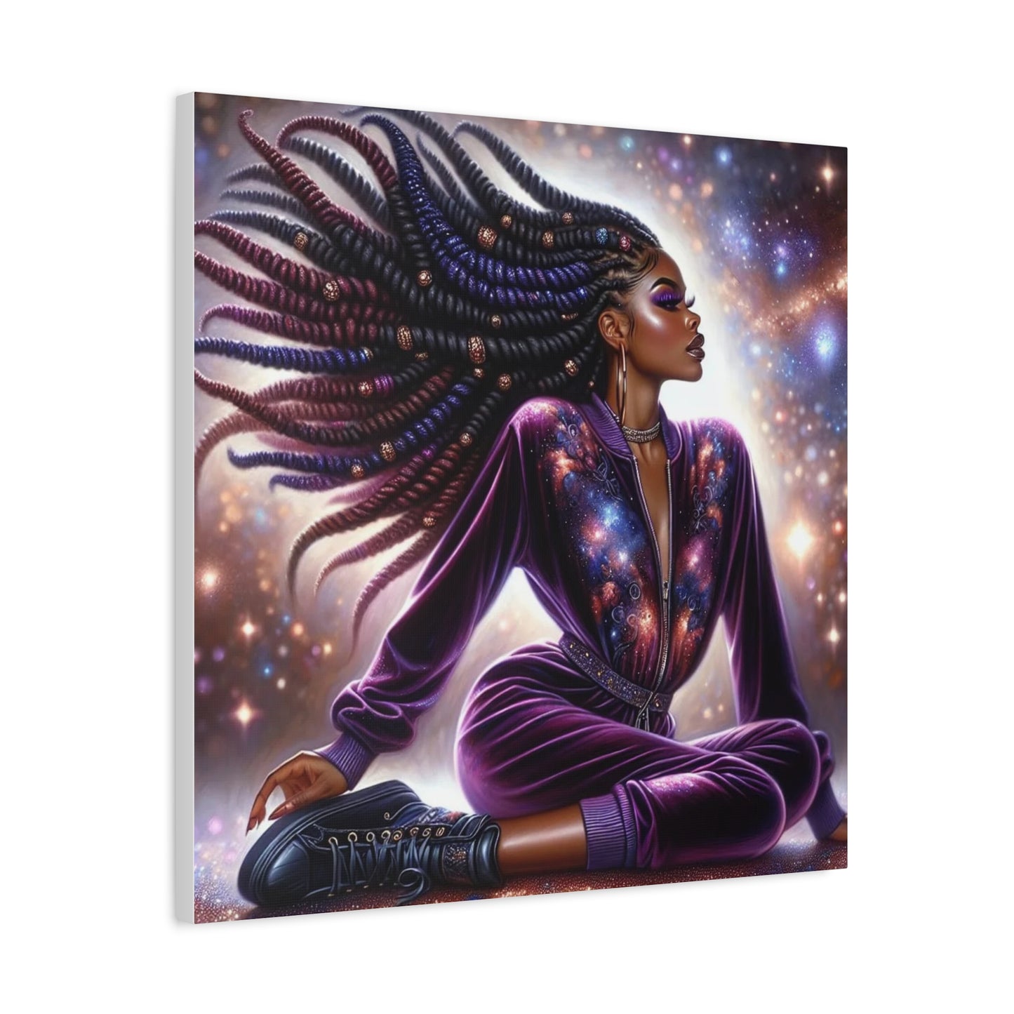 Beautiful Black Woman Canvas Art