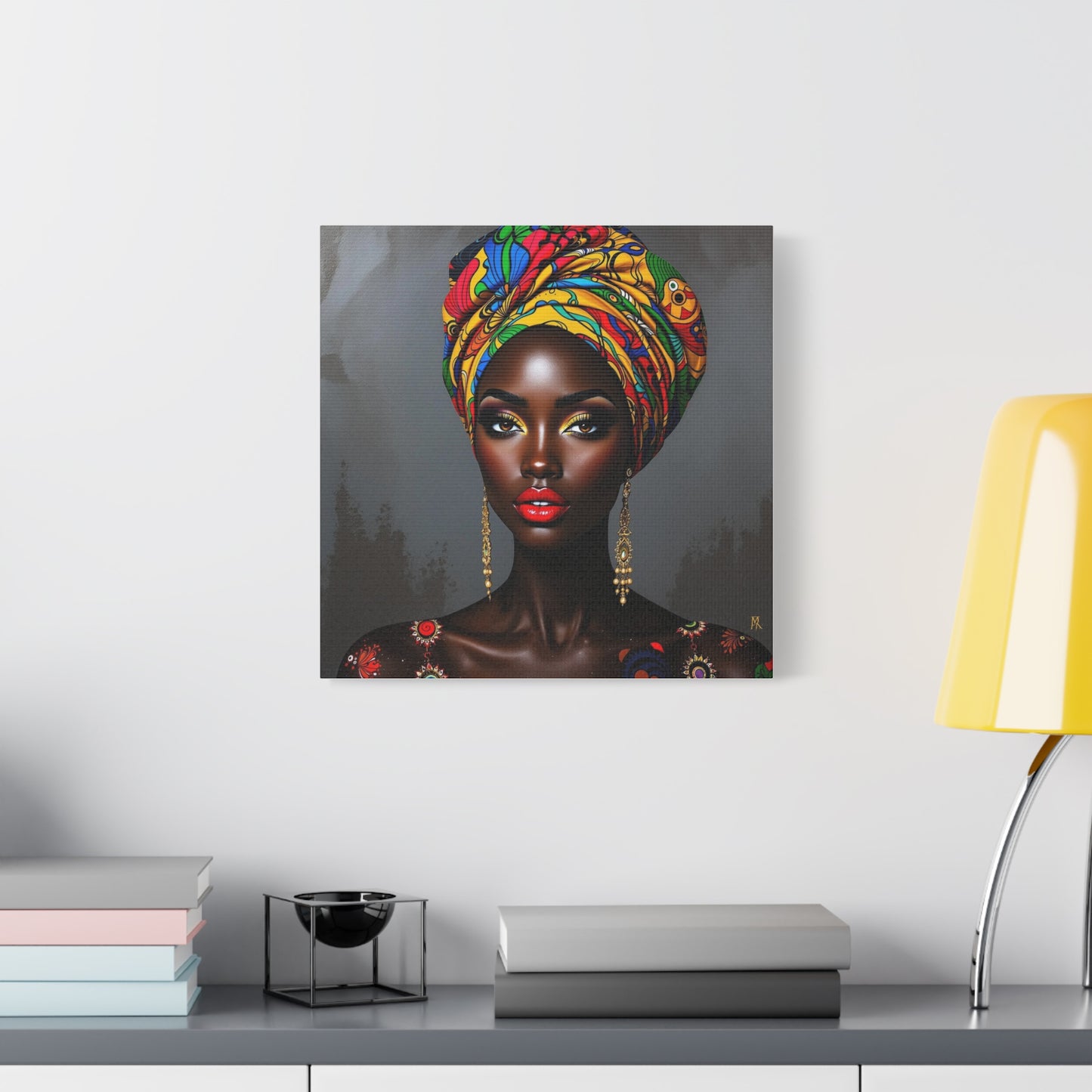 Beautiful Woman African Abstract Art