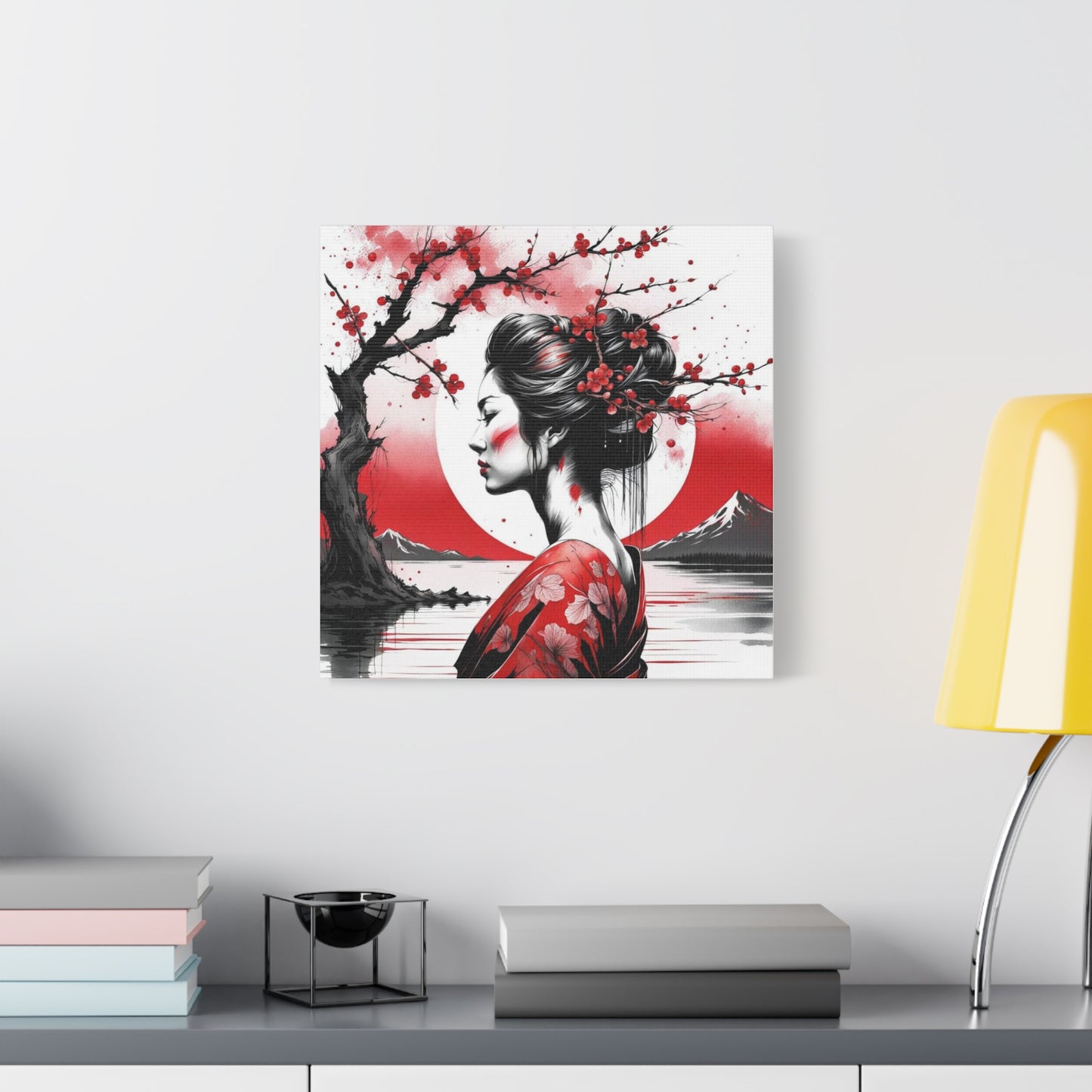 Beautiful Woman Asian Abstract Art