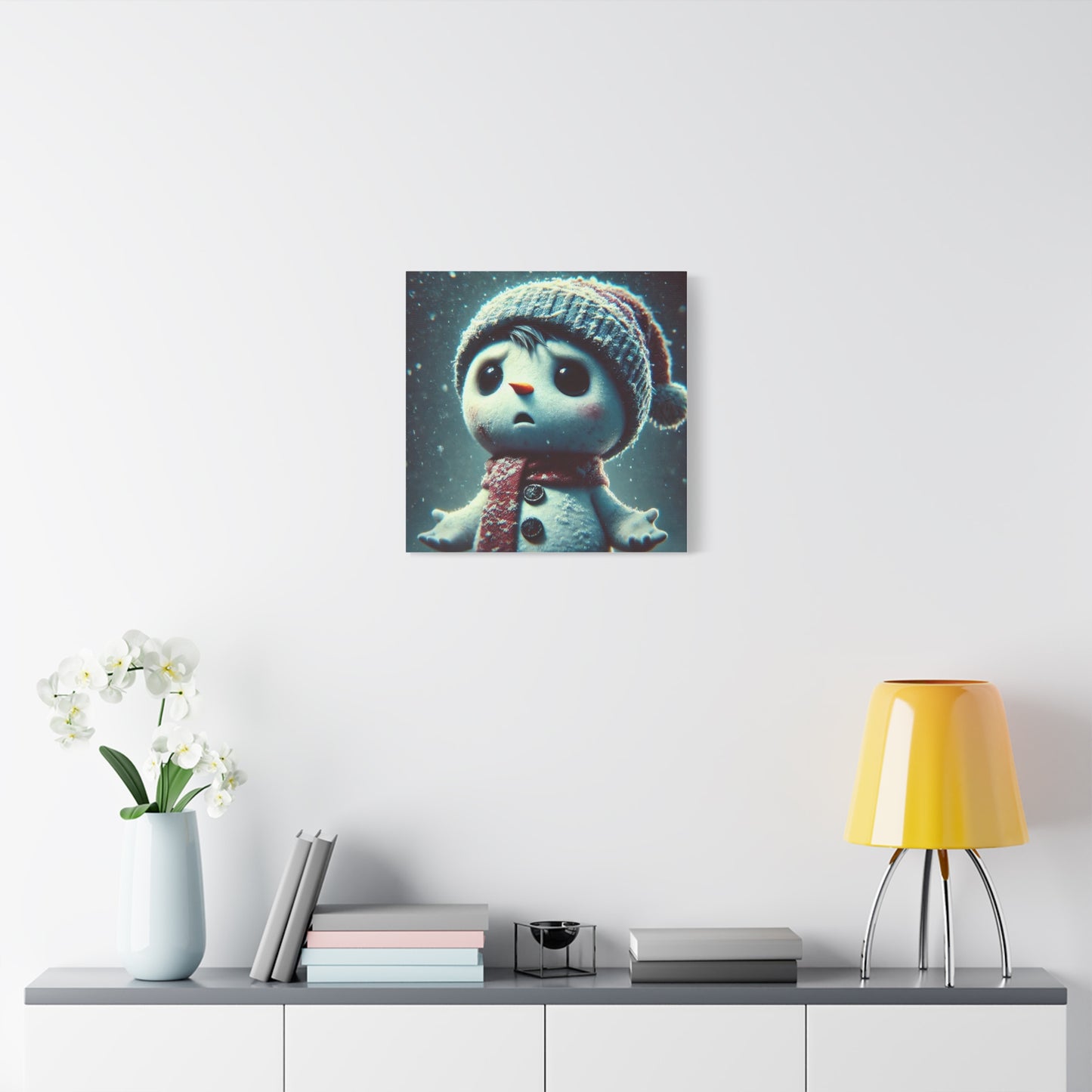 The Little Snowman Abstract Art