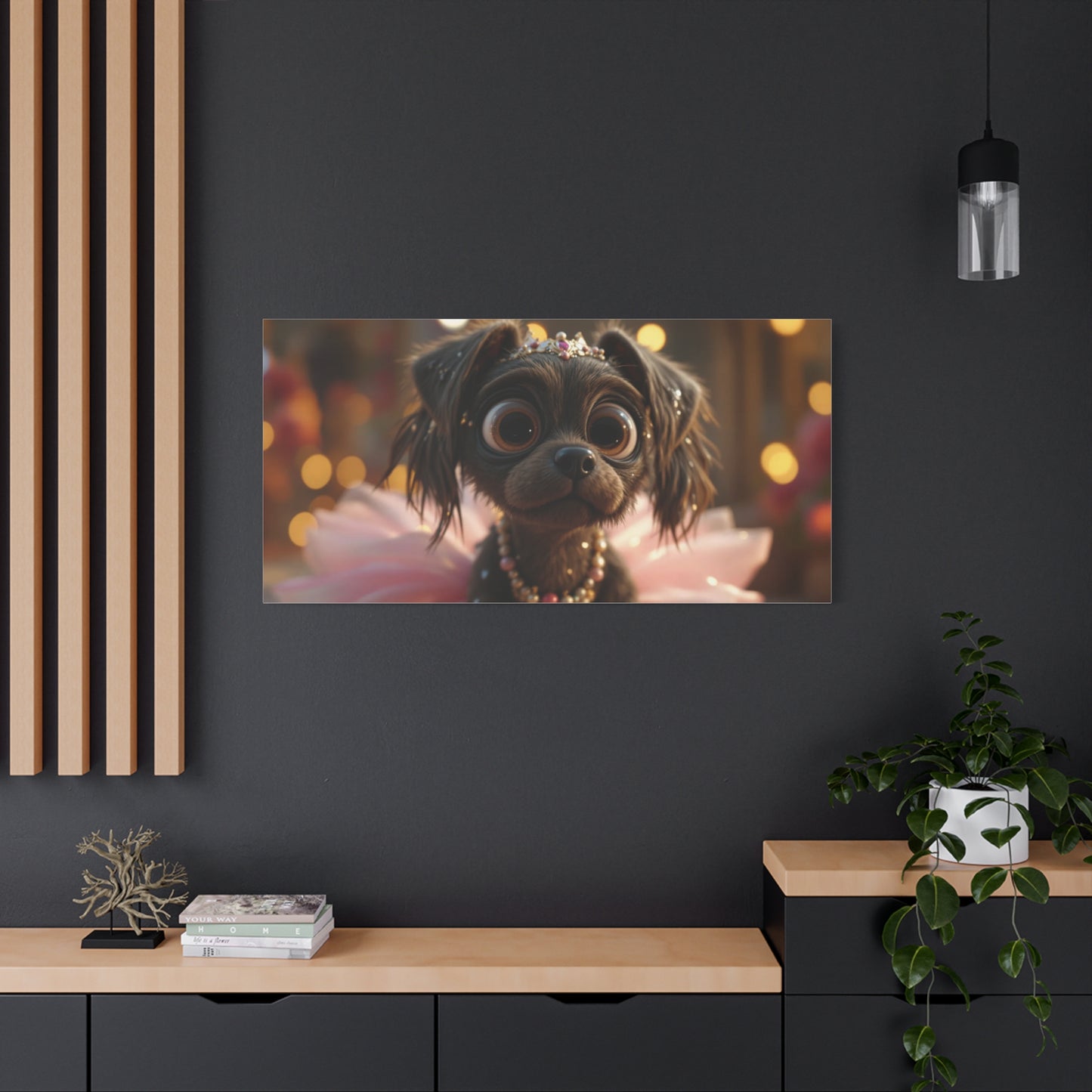 Dog in Pink Tutu Art