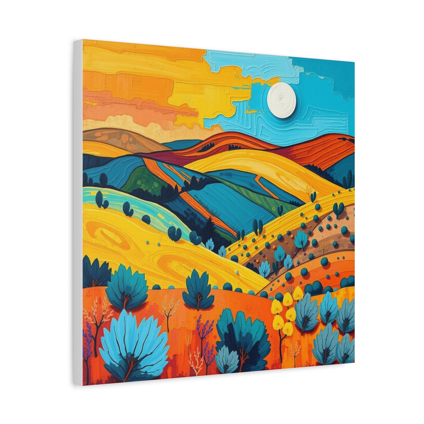 Canvas Wall Art - Black Hills Abstract Scenic Art