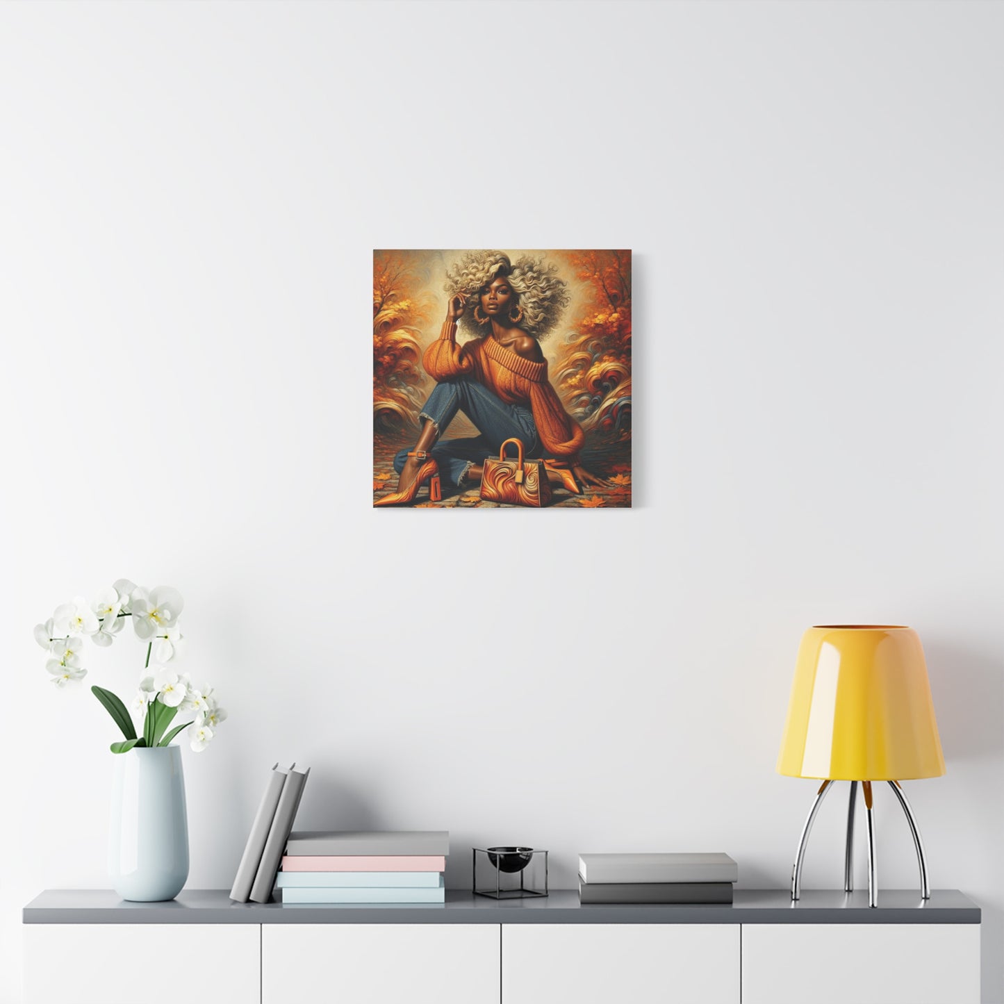 Beautiful Black Woman Canvas Art