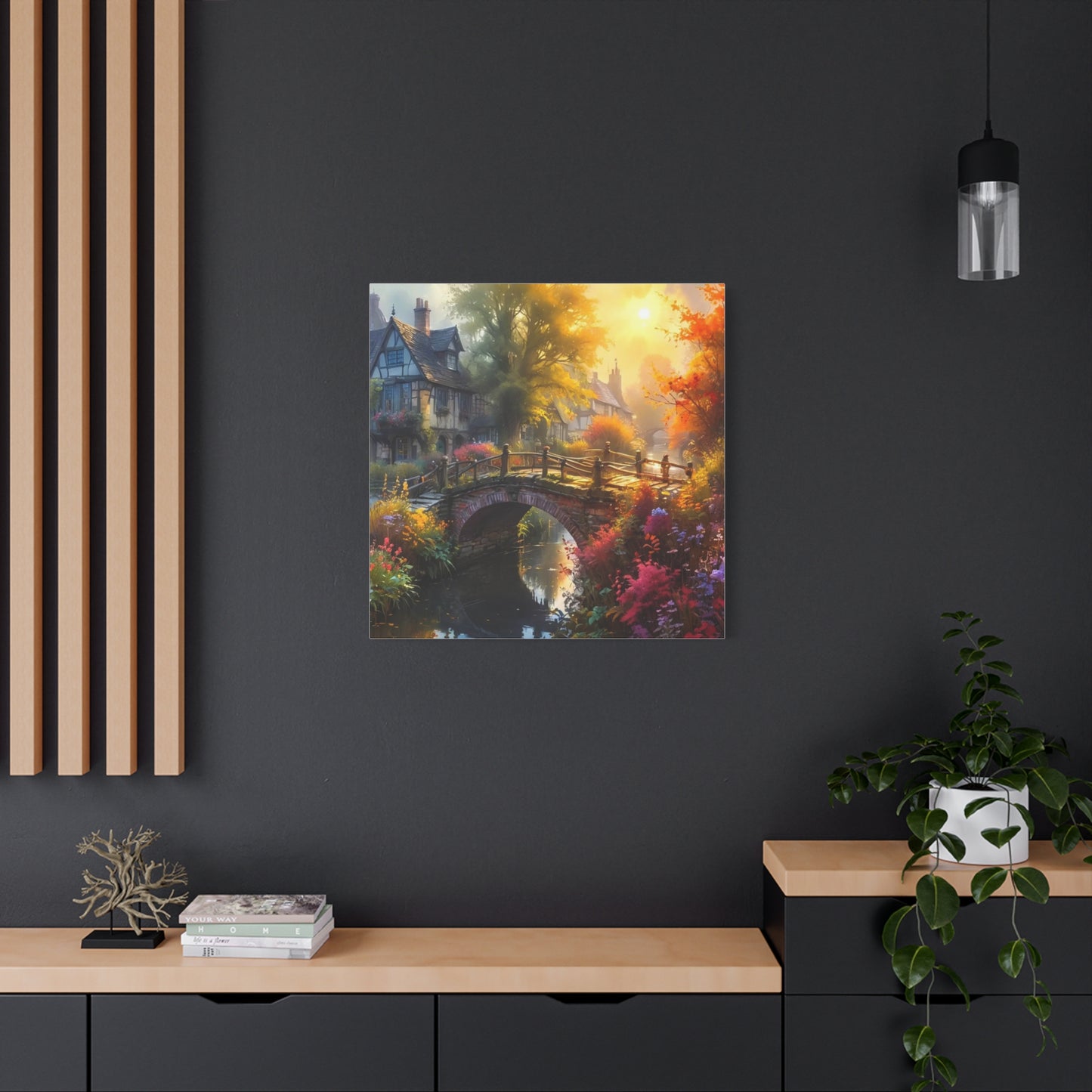 Canvas Print - The Bridge to Town Wall Art