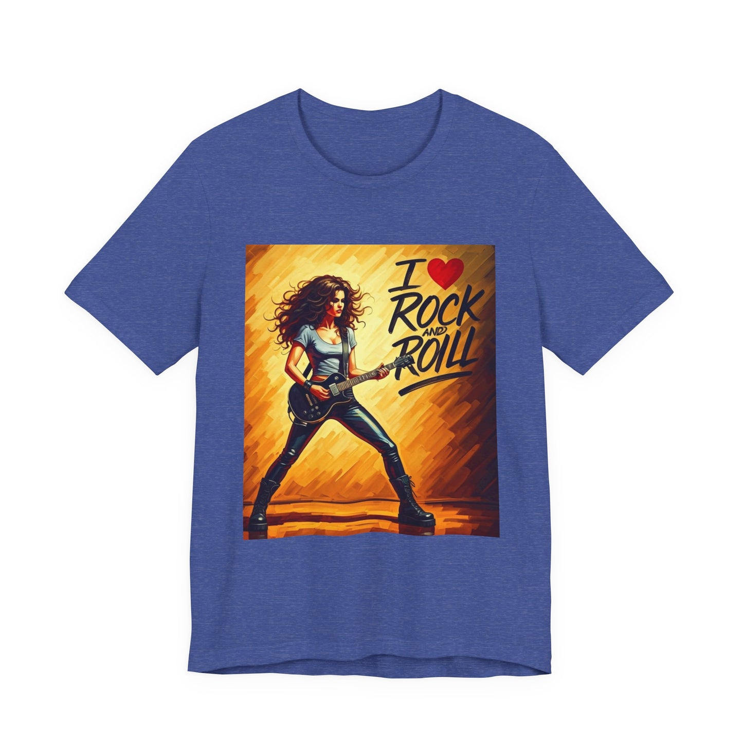 I Love Rock and Roll Abstract T-Shirt