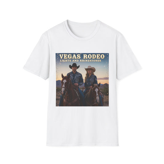 Vegas Rodeo Lights and Rhinestones Western Boho, Unisex T-Shirt,