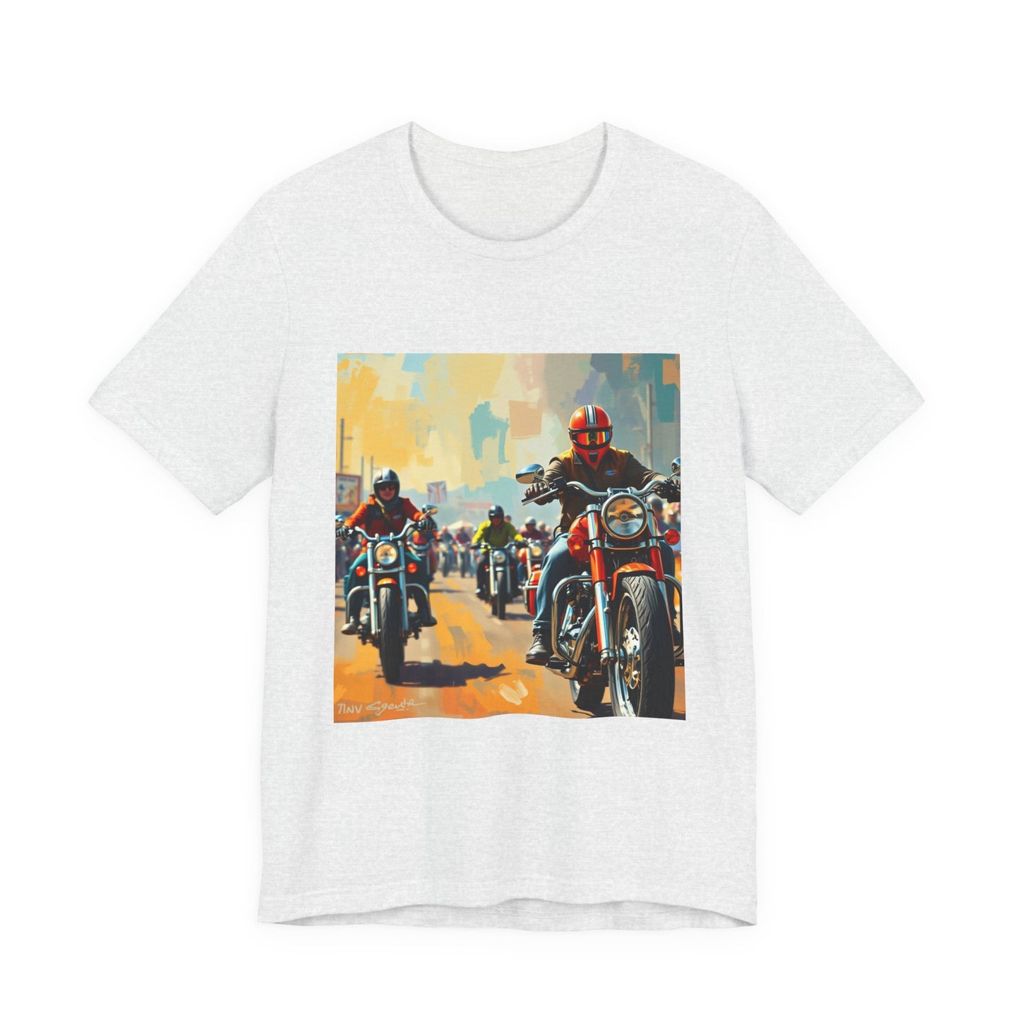 Black Hills Bikers in Sturgis Abstract Tee 1