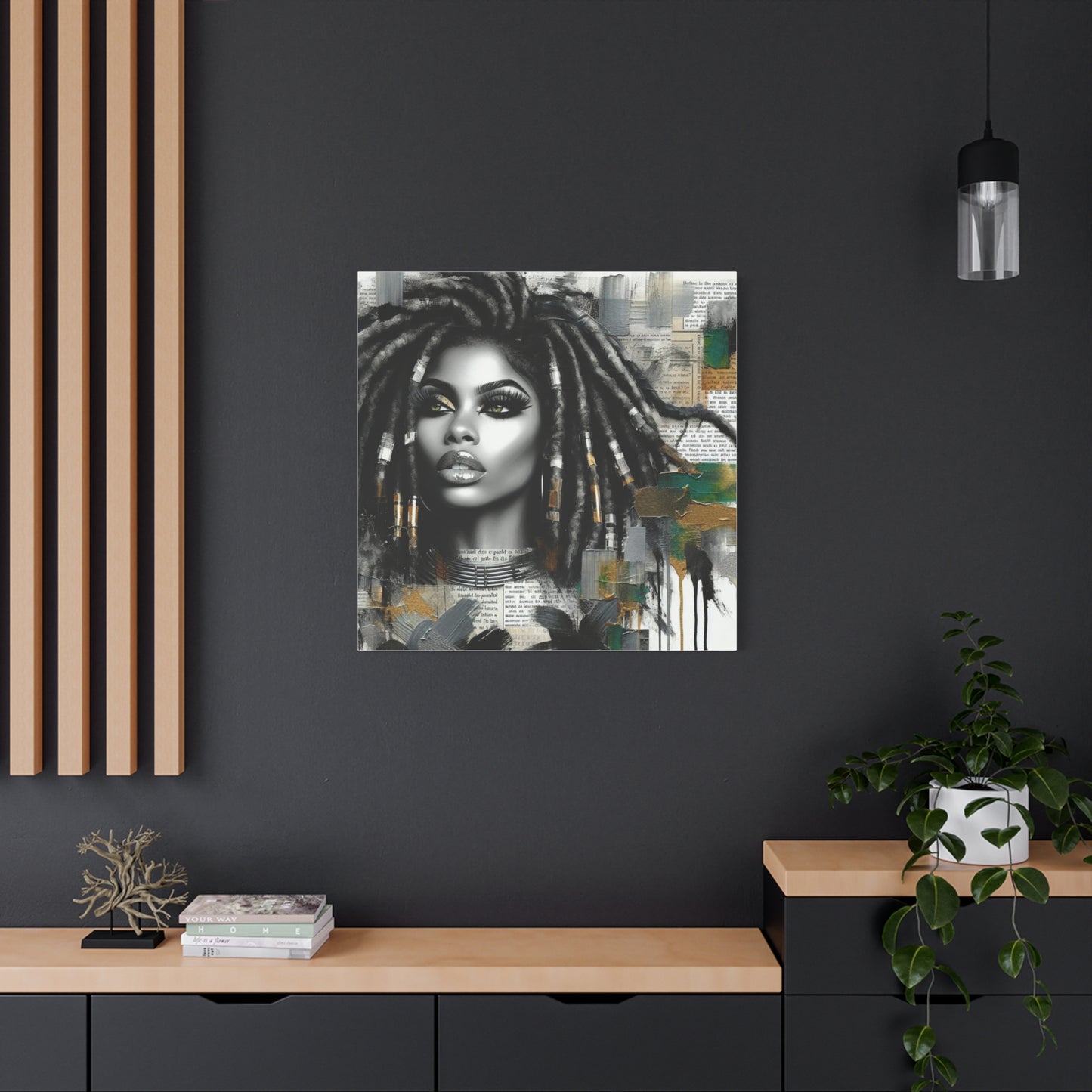 Beautiful Black Woman Canvas Art