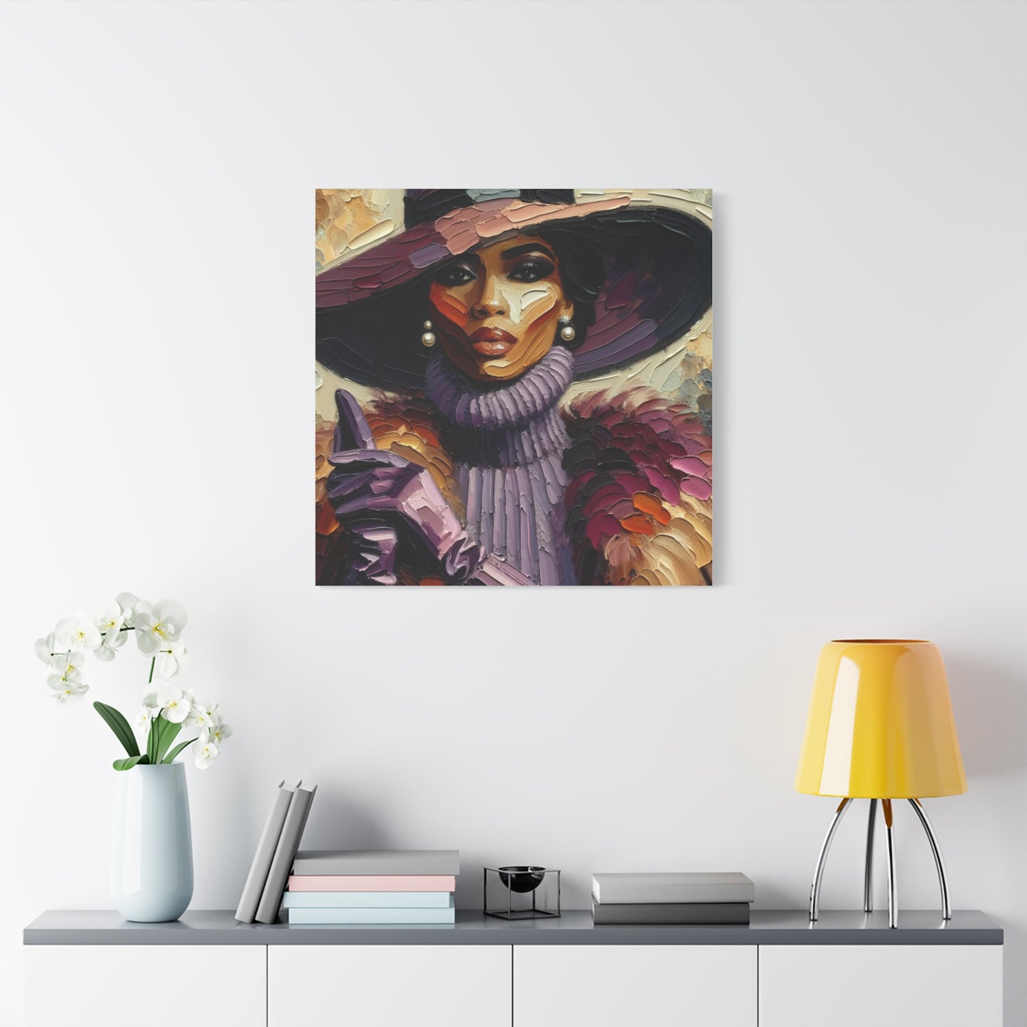 Beautiful Black Woman Canvas Art