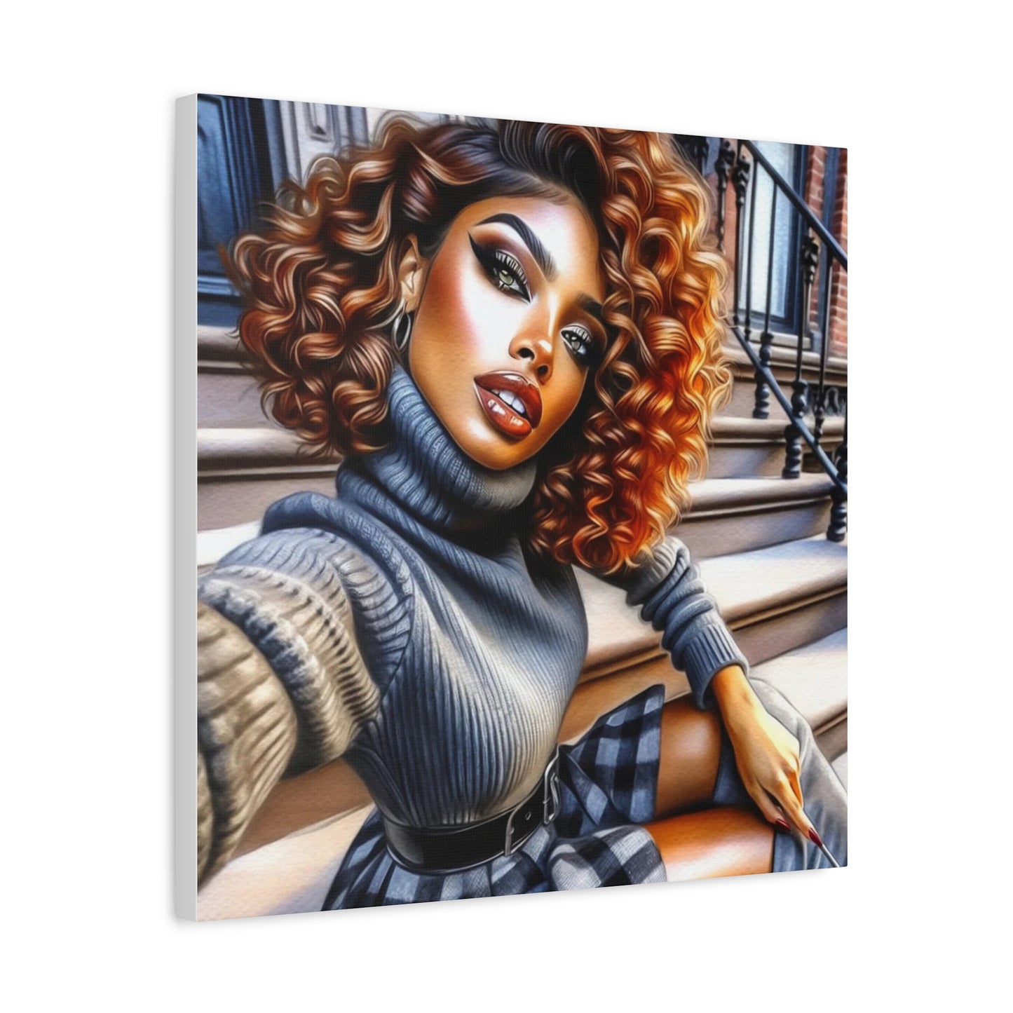Beautiful Black Woman Canvas Art