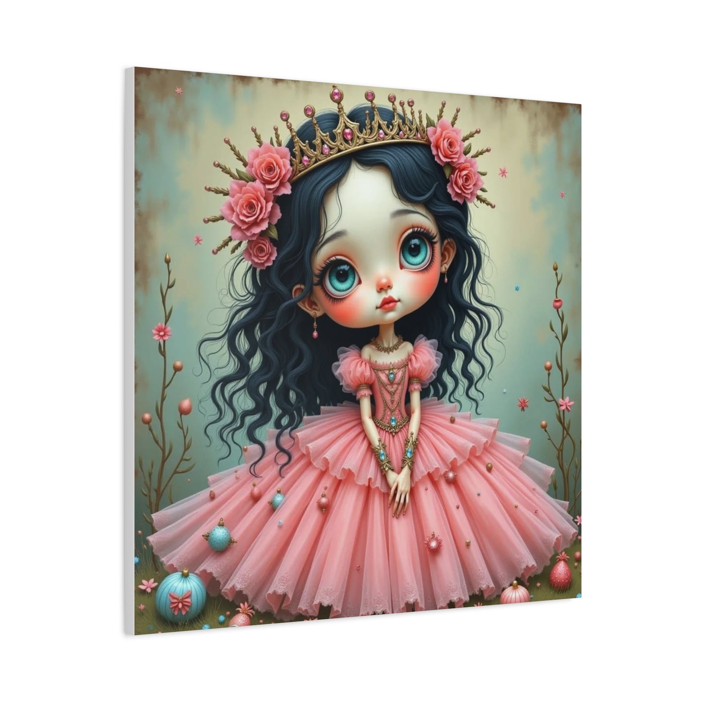Girl in a Pink Dress Art