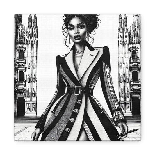 Beautiful Black Woman Canvas Art