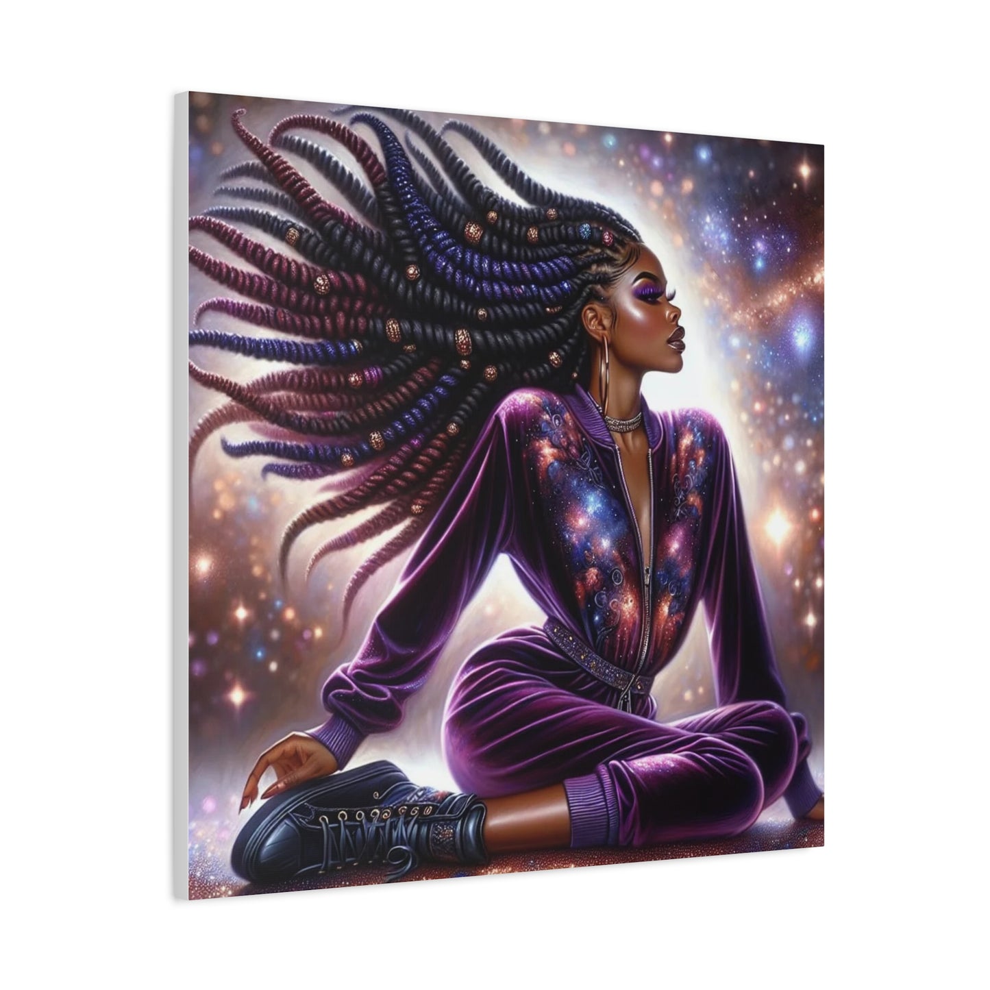 Beautiful Black Woman Canvas Art