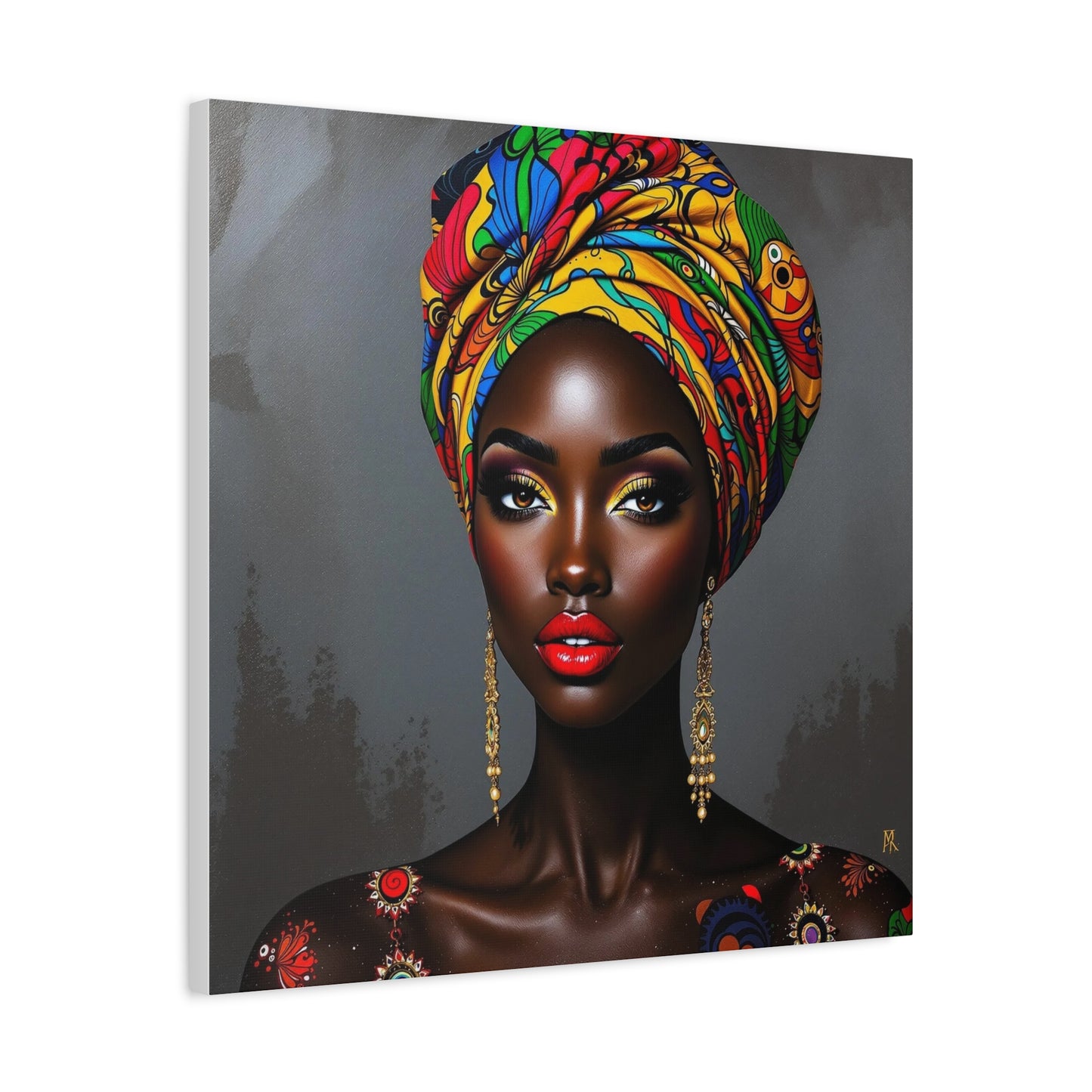Beautiful Woman African Abstract Art