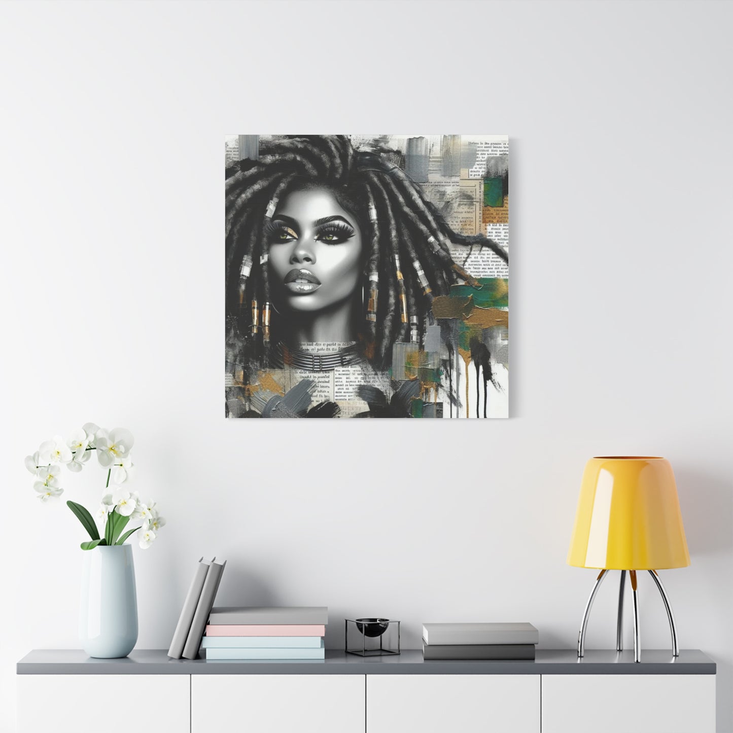 Beautiful Black Woman Canvas Art