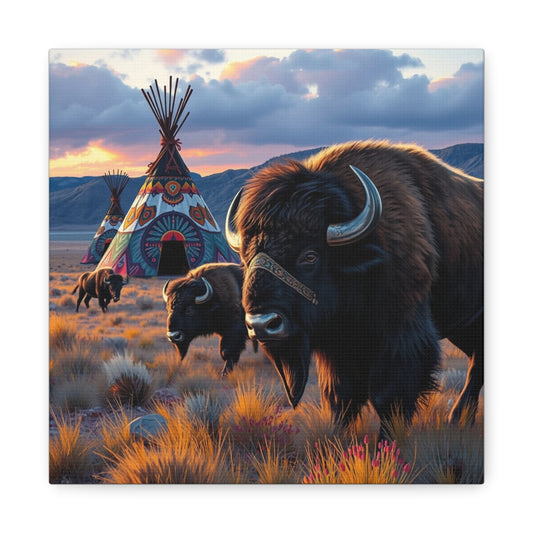 Canvas Print -Majestic Buffalo Wall Art