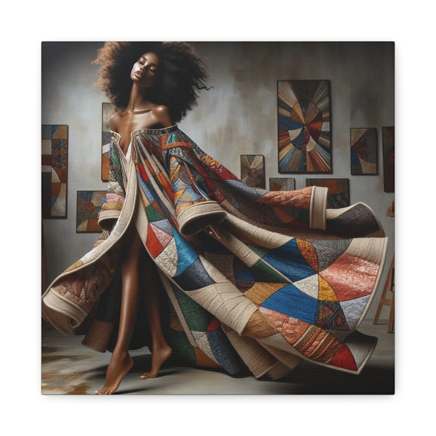 Beautiful Black Woman Canvas Art