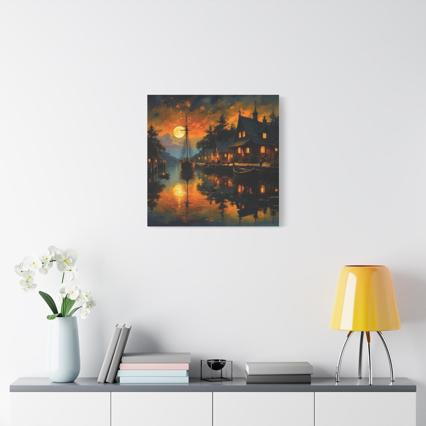 Wall Art - Harbor Glow Matte Canvas