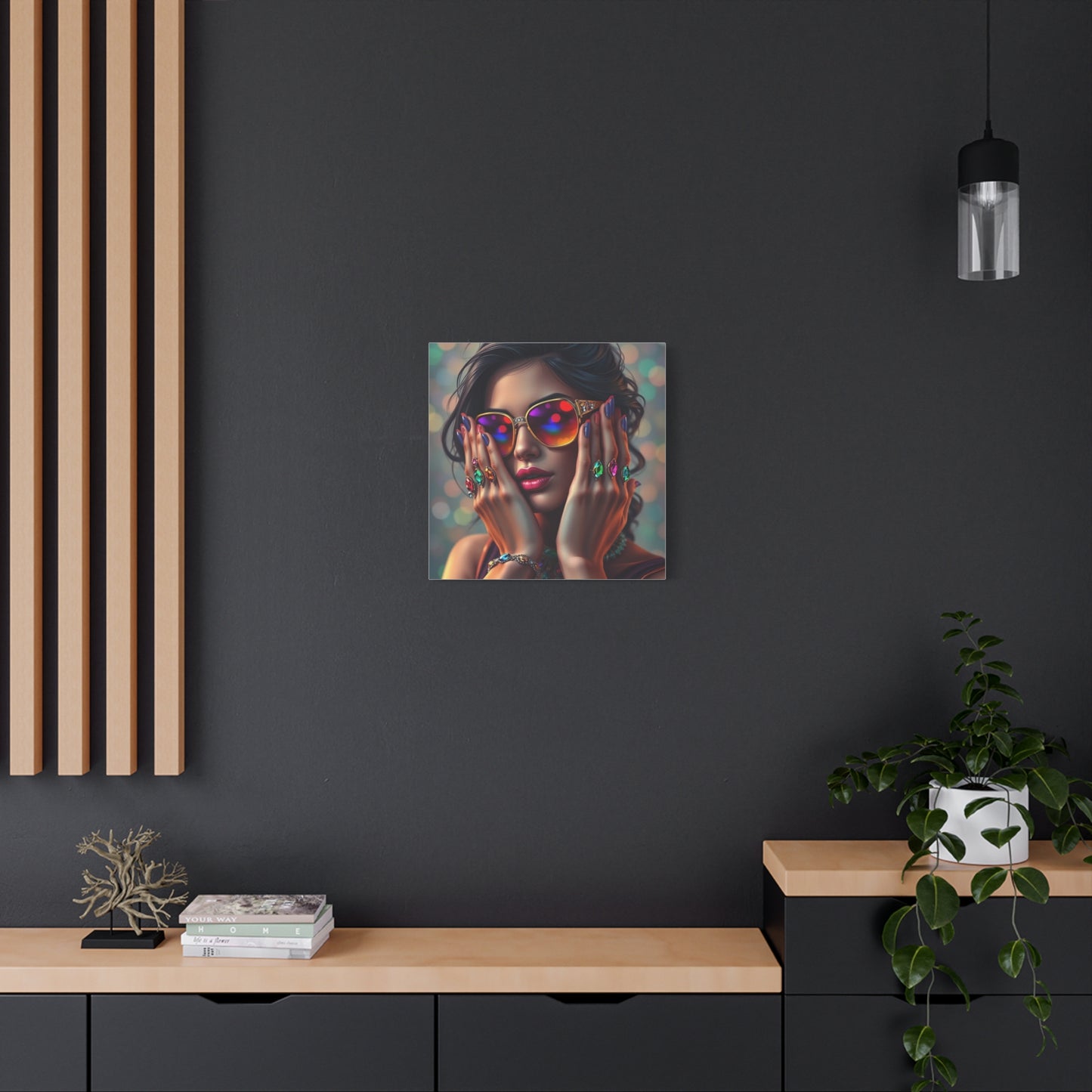 Lady in Jewels Abstract Art