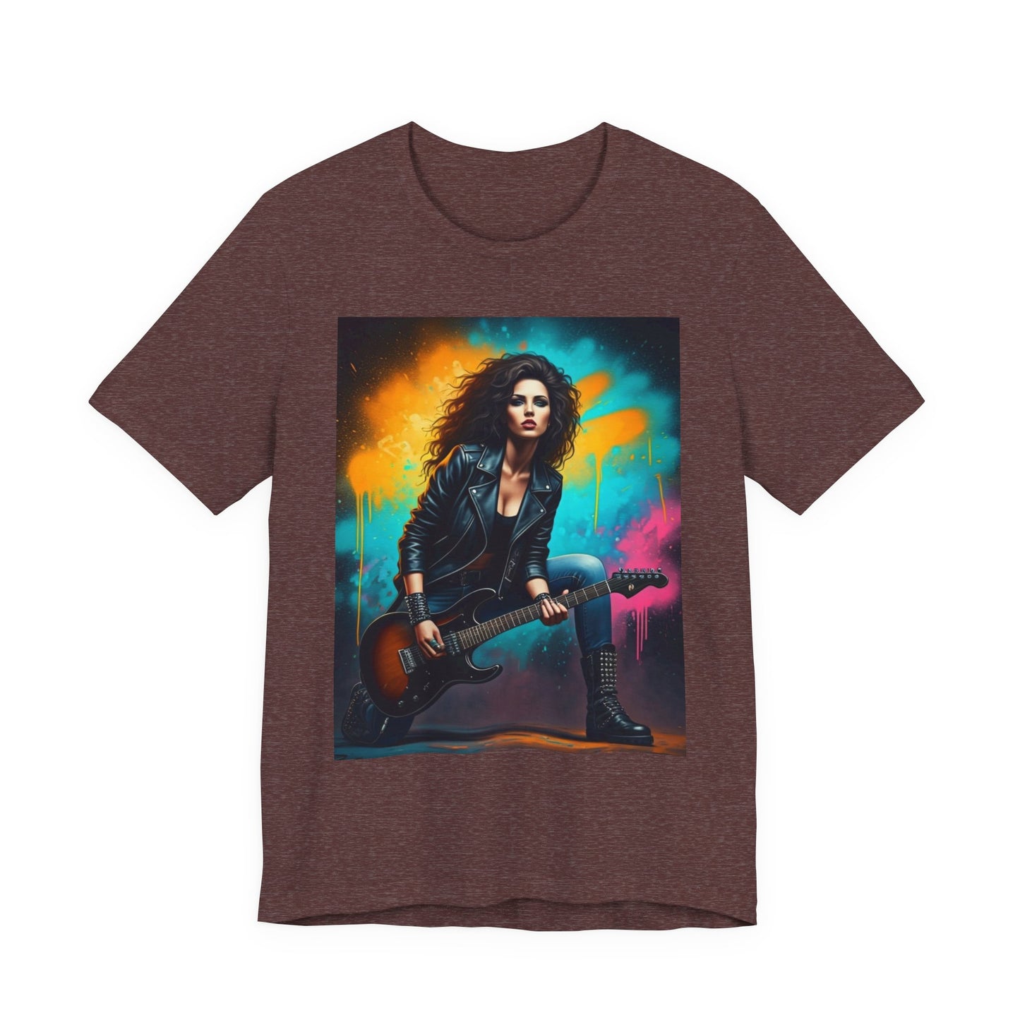 Woman Rock Star Abstract T-Shirt