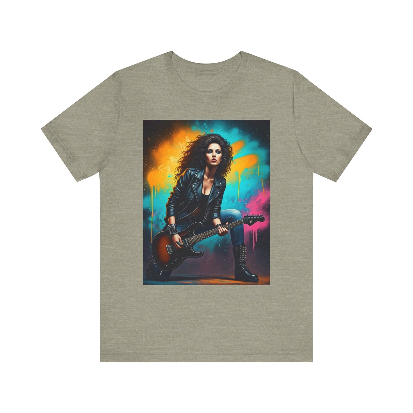 Woman Rock Star Abstract T-Shirt