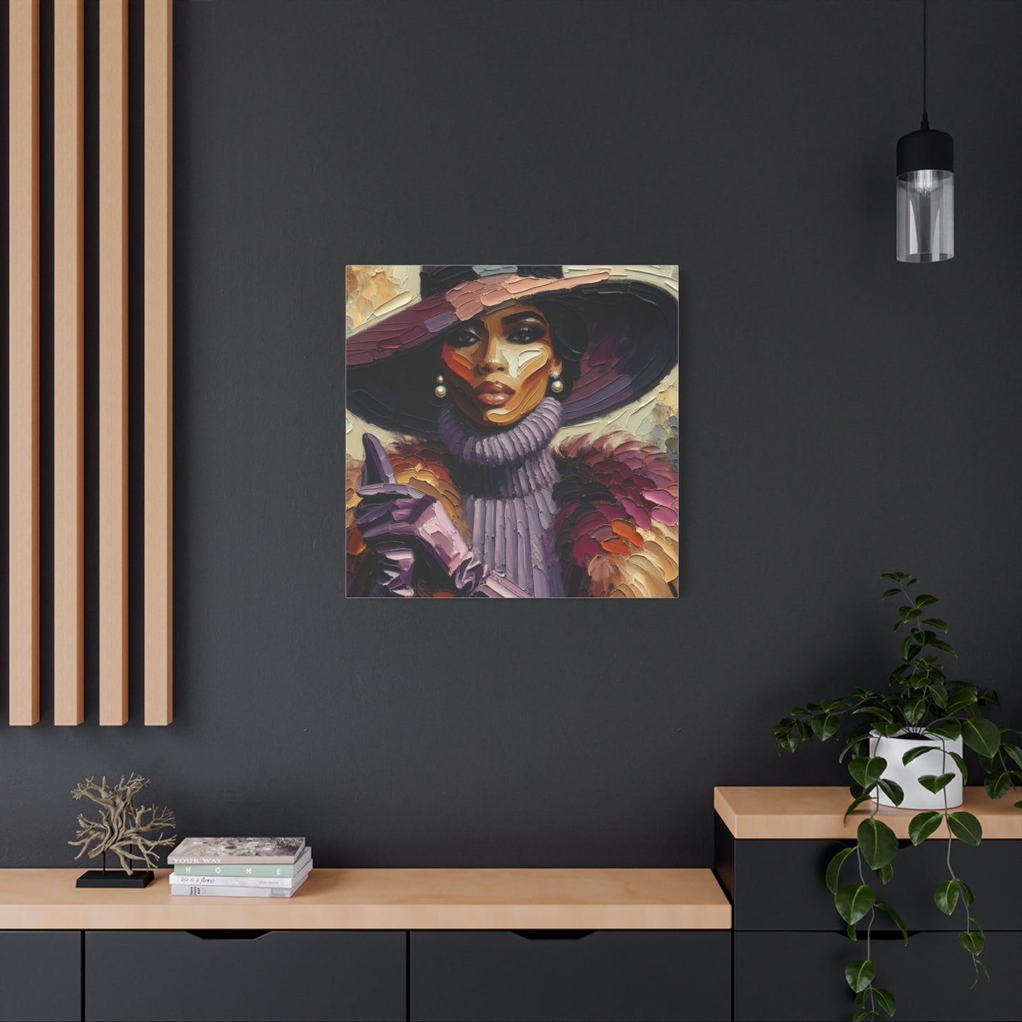 Beautiful Black Woman Canvas Art