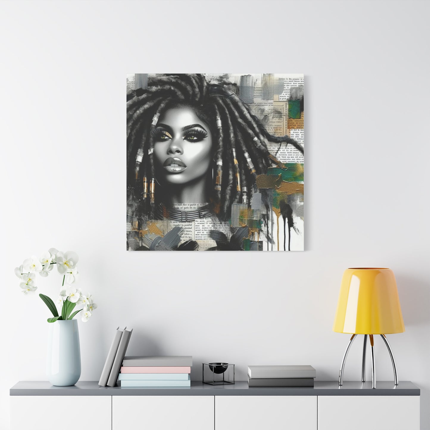 Beautiful Black Woman Canvas Art