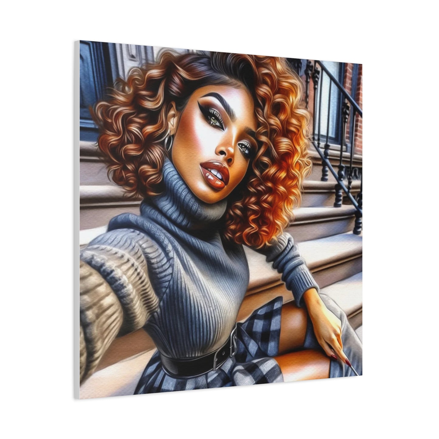 Beautiful Black Woman Canvas Art