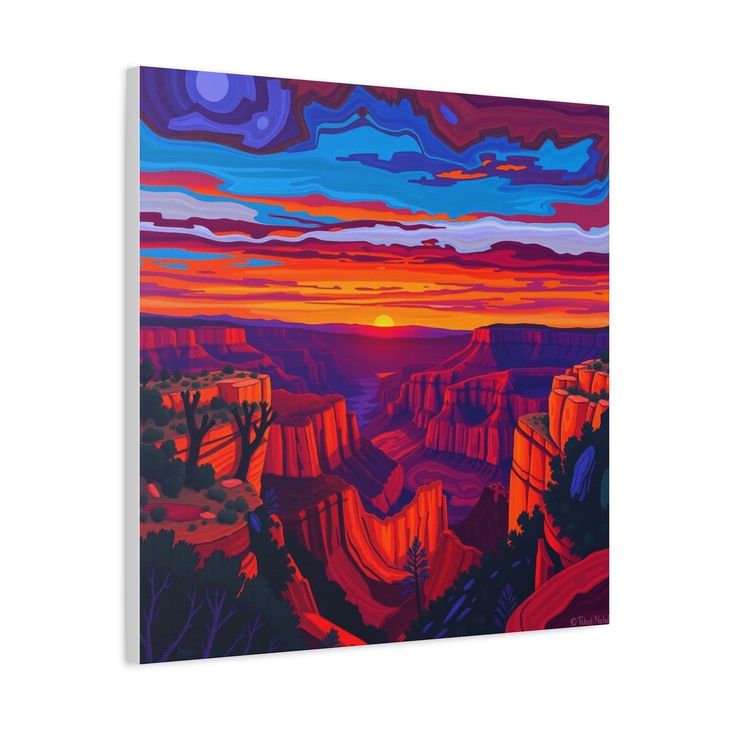 Canvas Print - Grand Canyon Abstract Art 2