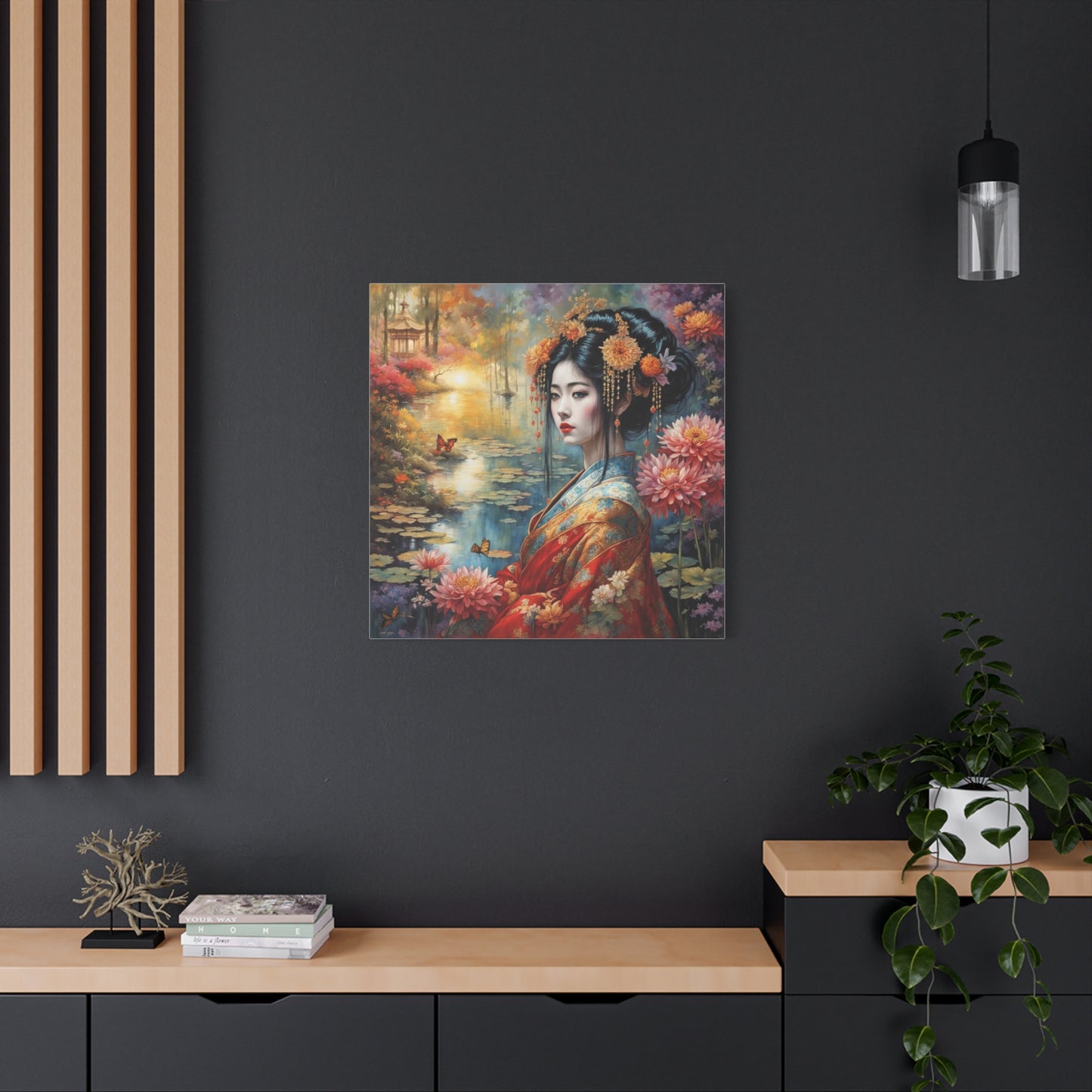 Beautiful Woman Asian Abstract Art