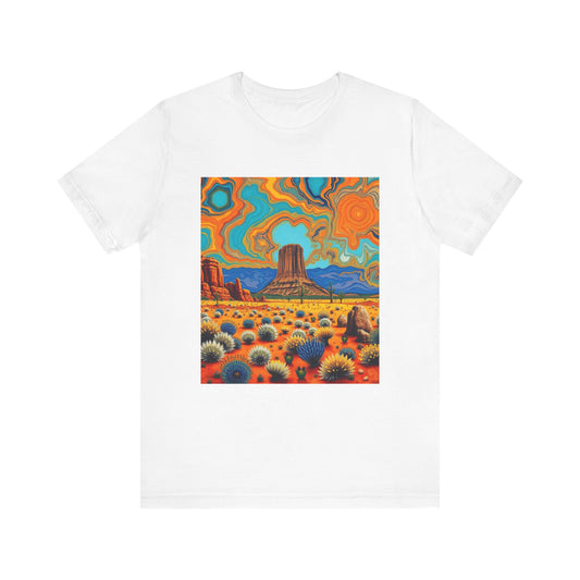 Southwest abstract Devils Tower Tee Shirt