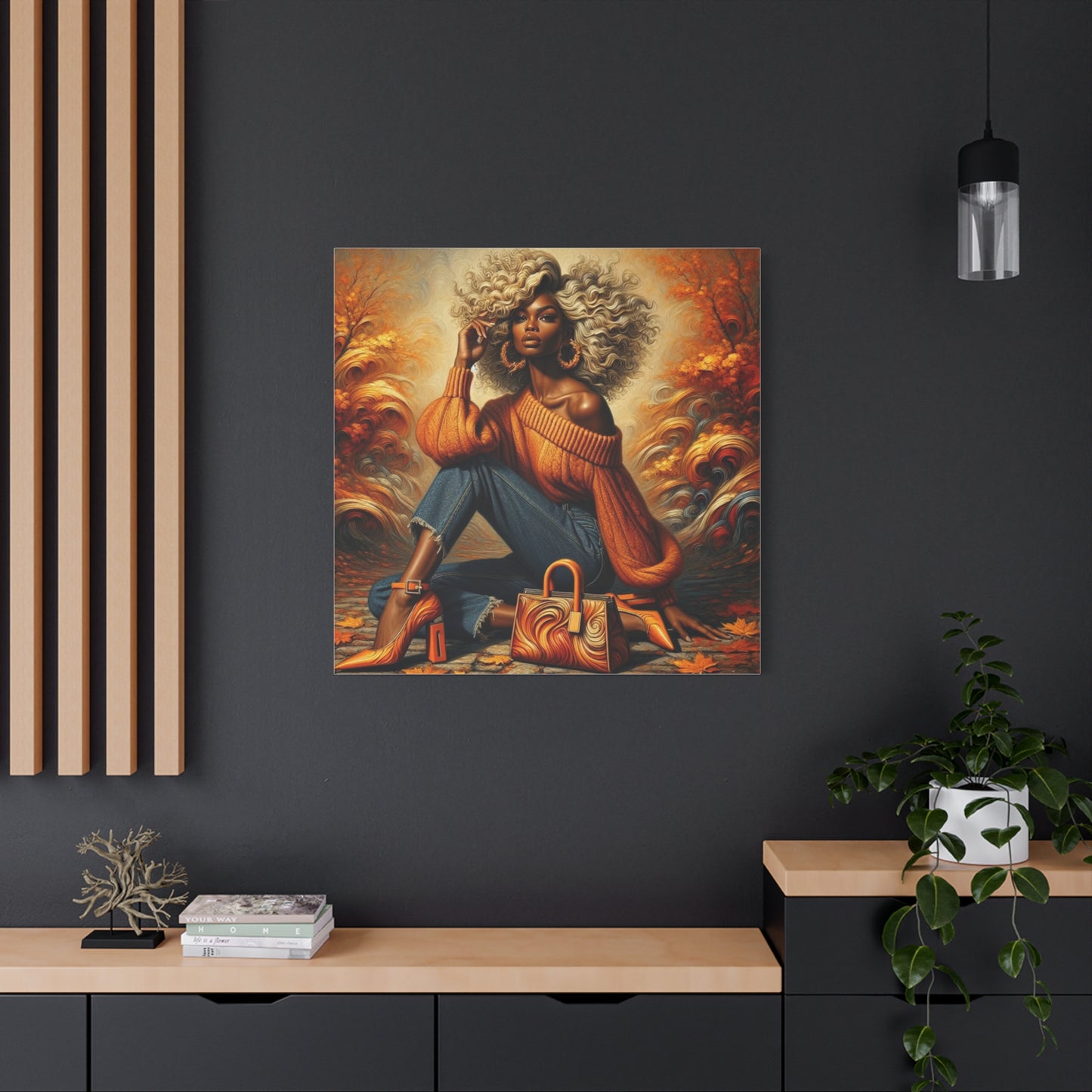 Beautiful Black Woman Canvas Art