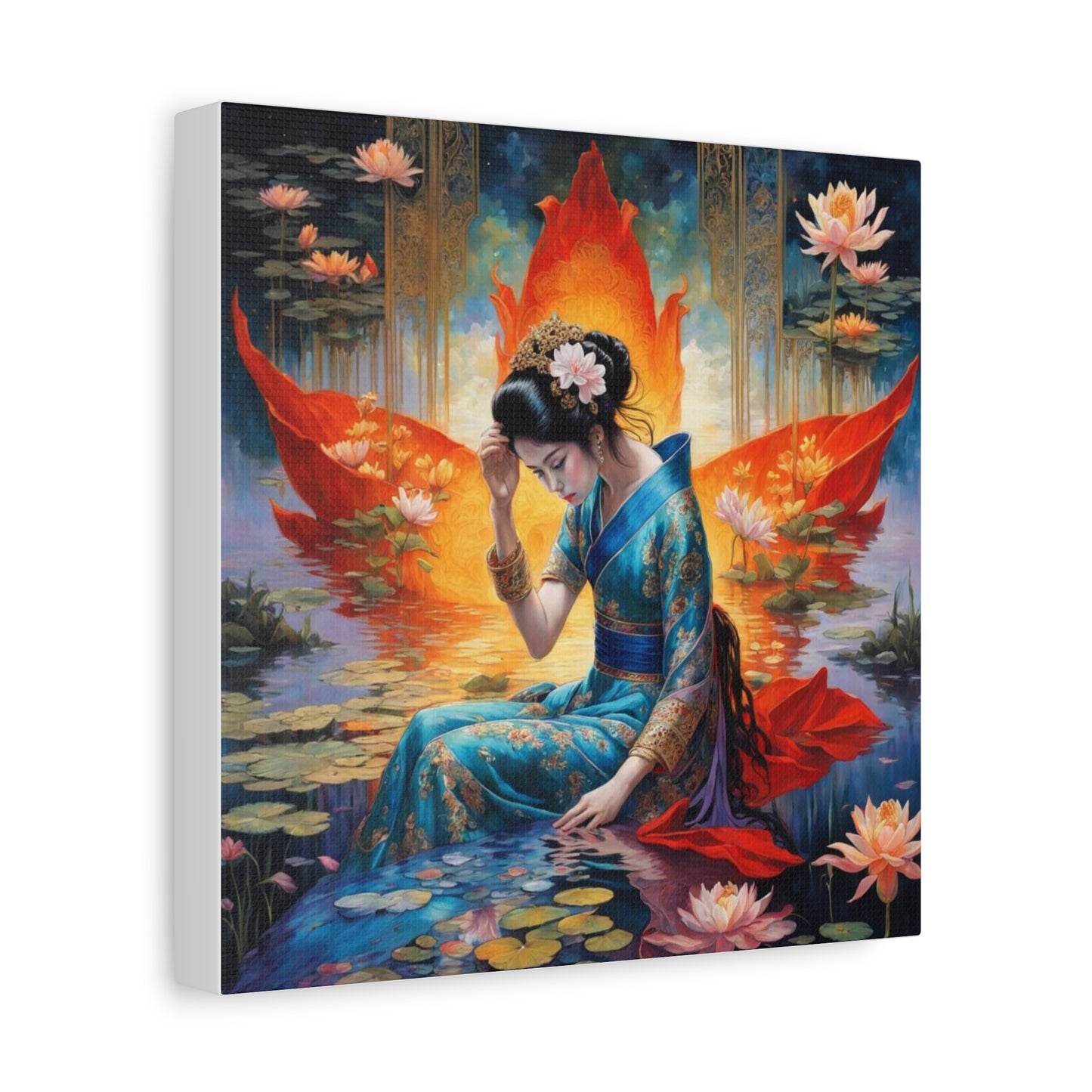 Lady in the Water Asian Abstract Art