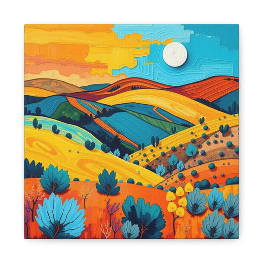 Canvas Wall Art - Black Hills Abstract Scenic Art
