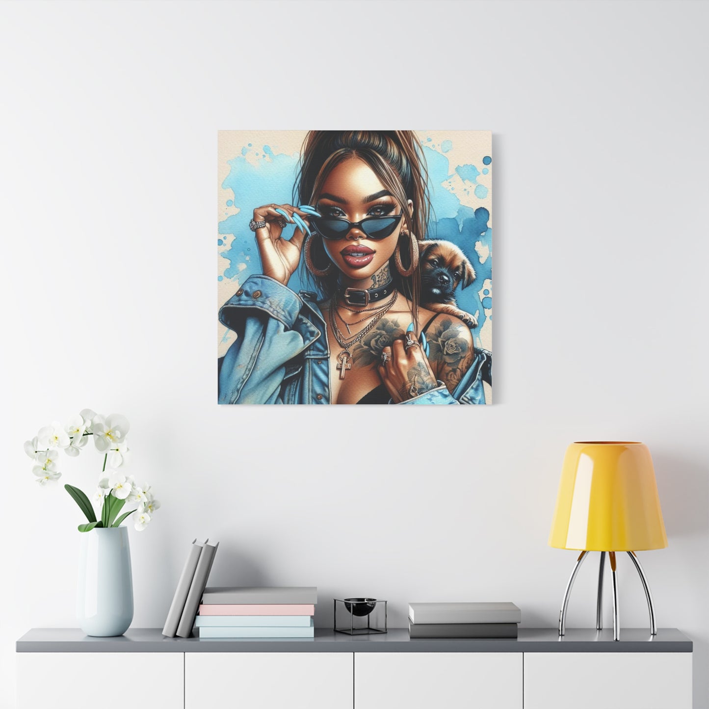 Beautiful Black Woman Canvas Art
