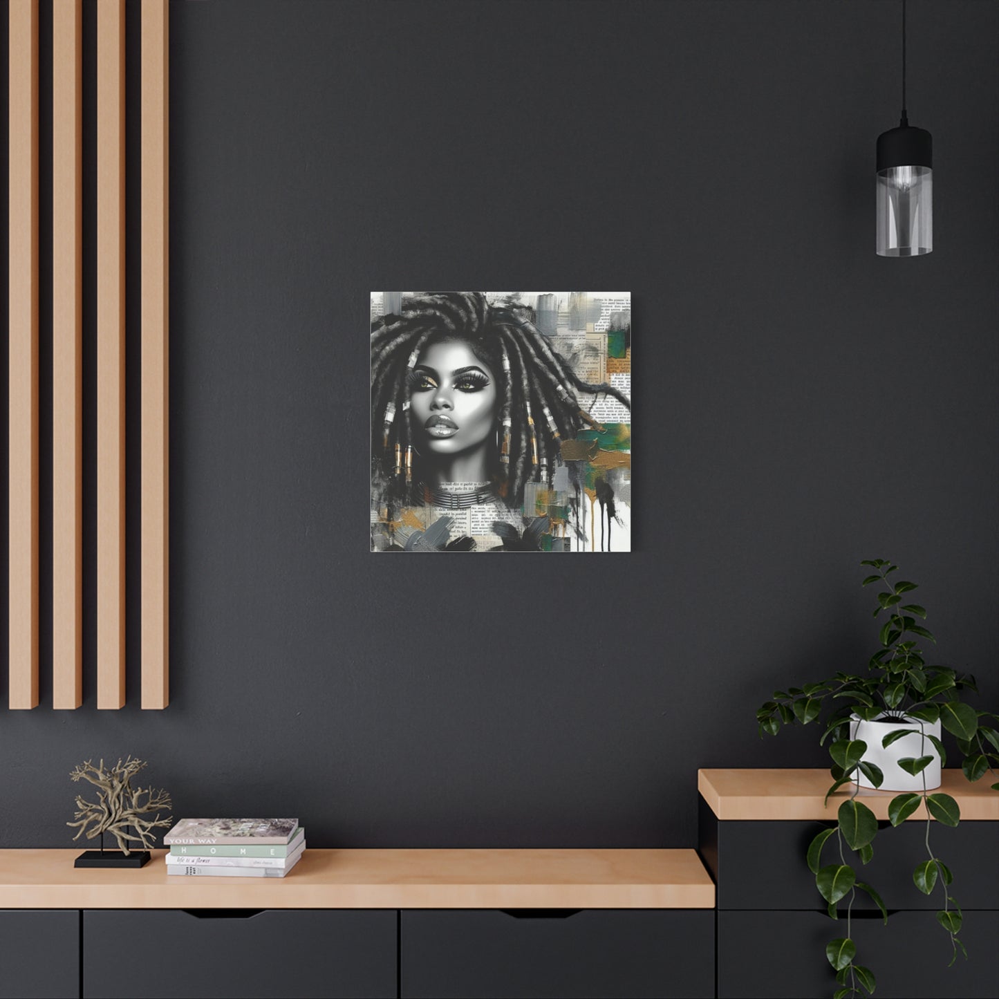 Beautiful Black Woman Canvas Art
