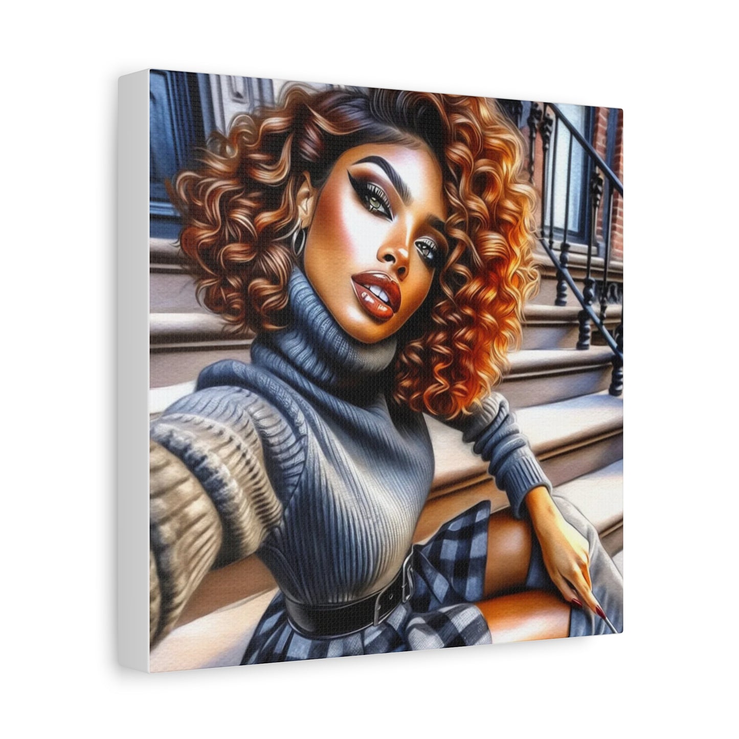 Beautiful Black Woman Canvas Art