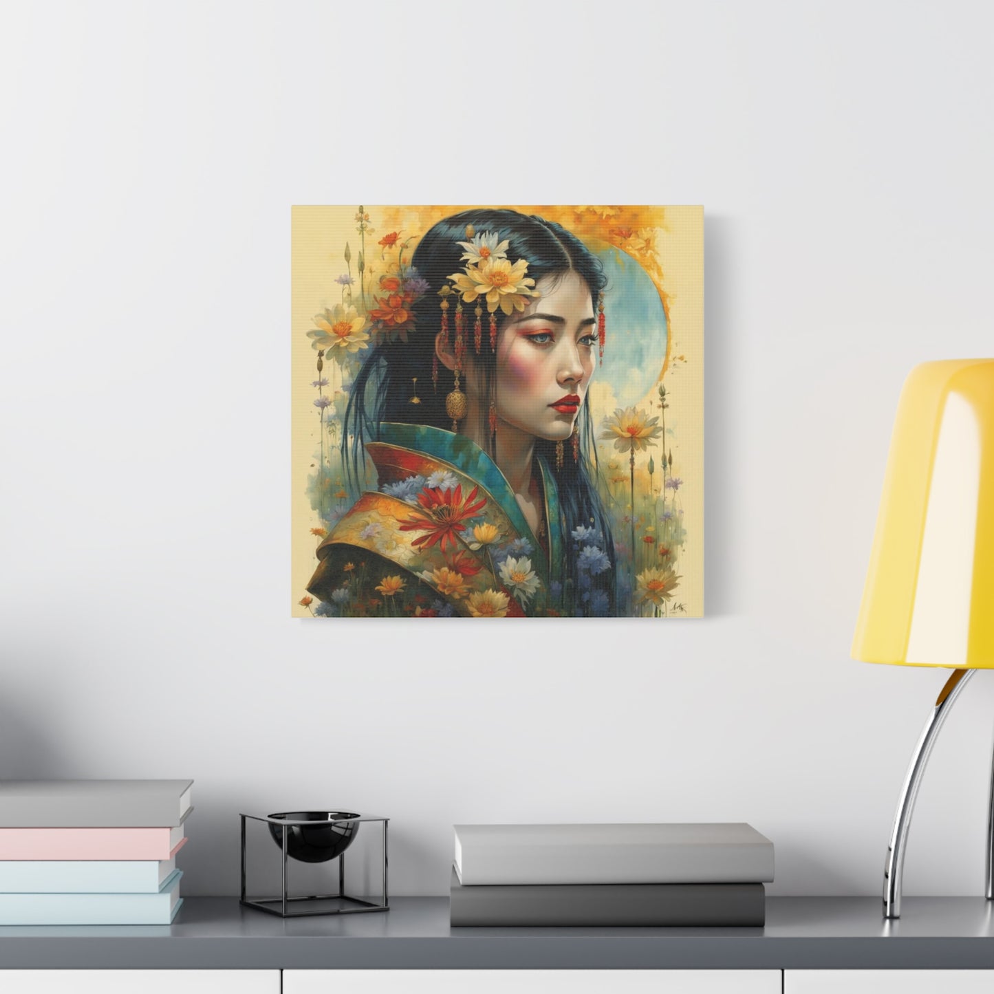 Beautiful Woman Asian Abstract Art
