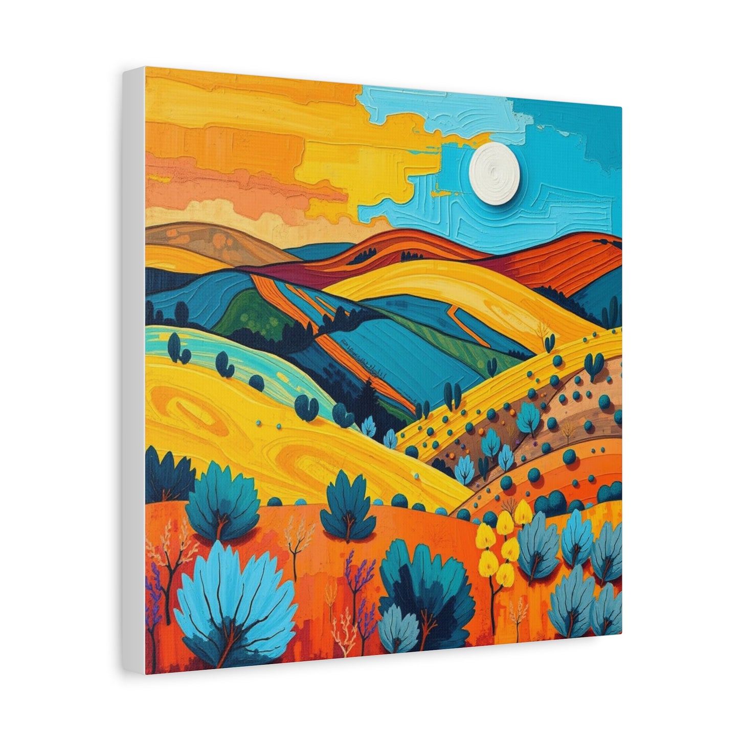 Canvas Wall Art - Black Hills Abstract Scenic Art