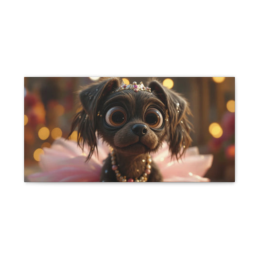 Dog in Pink Tutu Art
