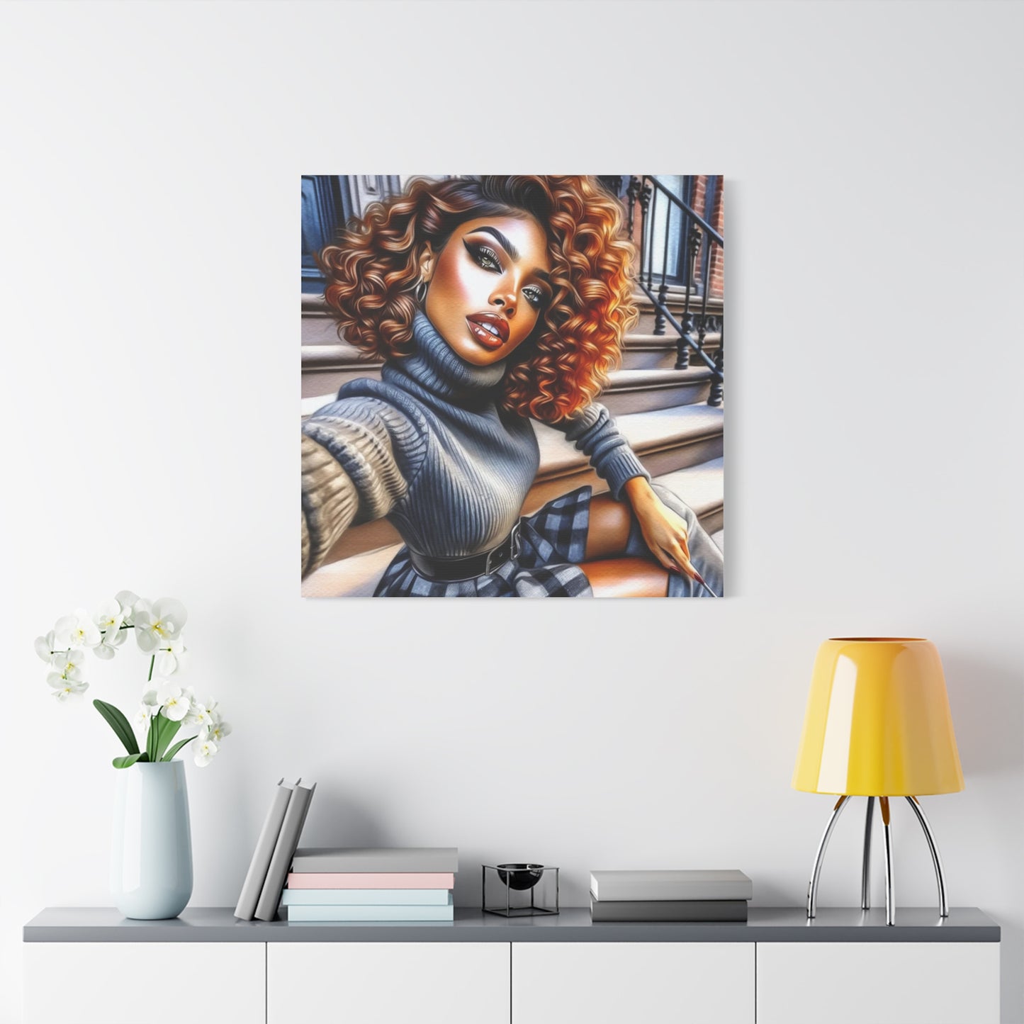 Beautiful Black Woman Canvas Art