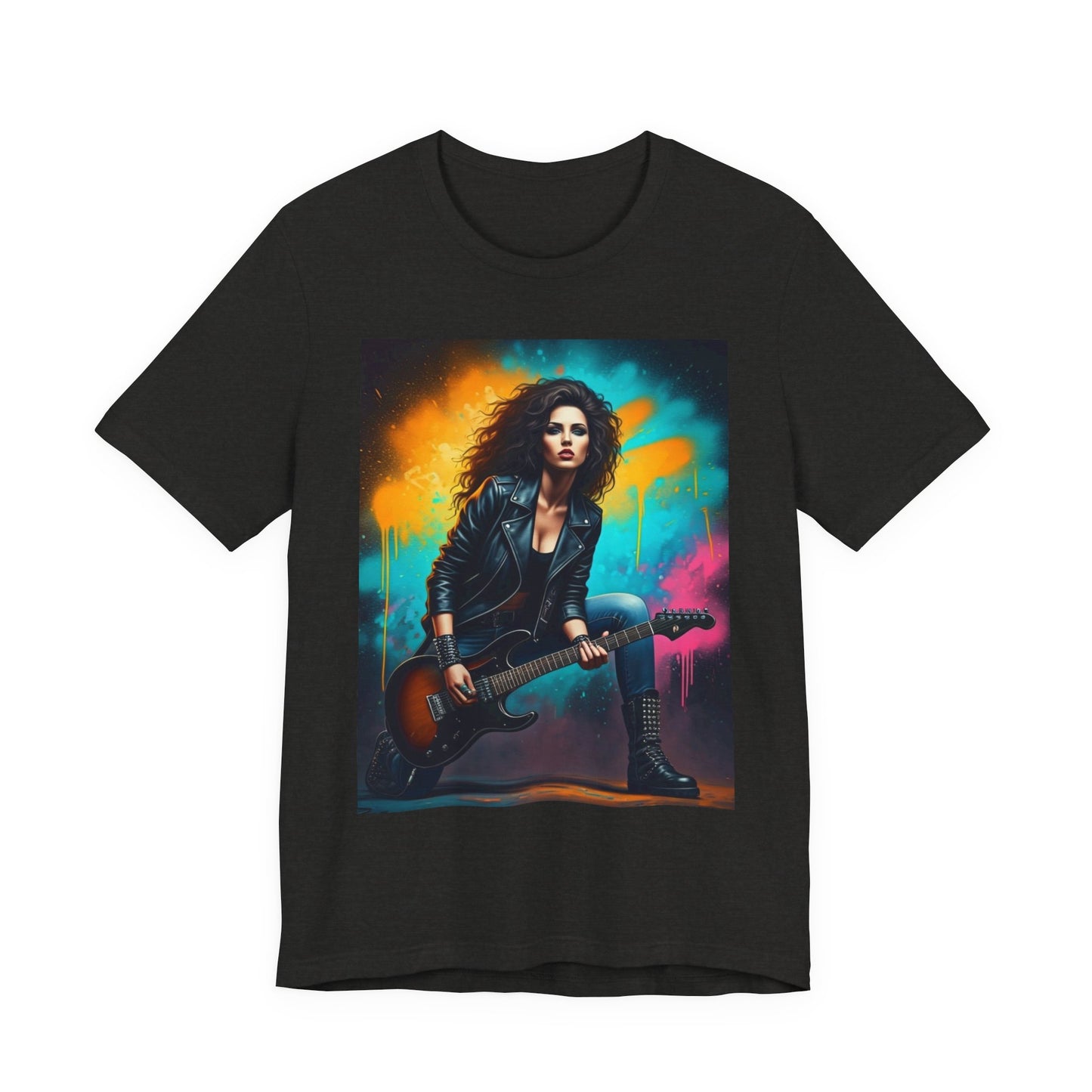 Woman Rock Star Abstract T-Shirt
