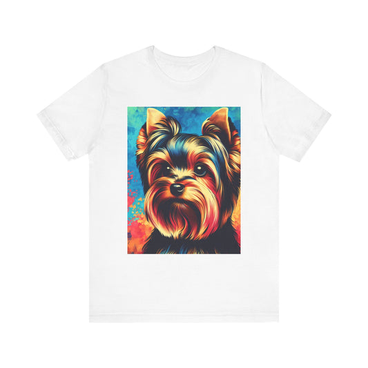 Retro Colorful Yorkie Tee - Unisex Shirt