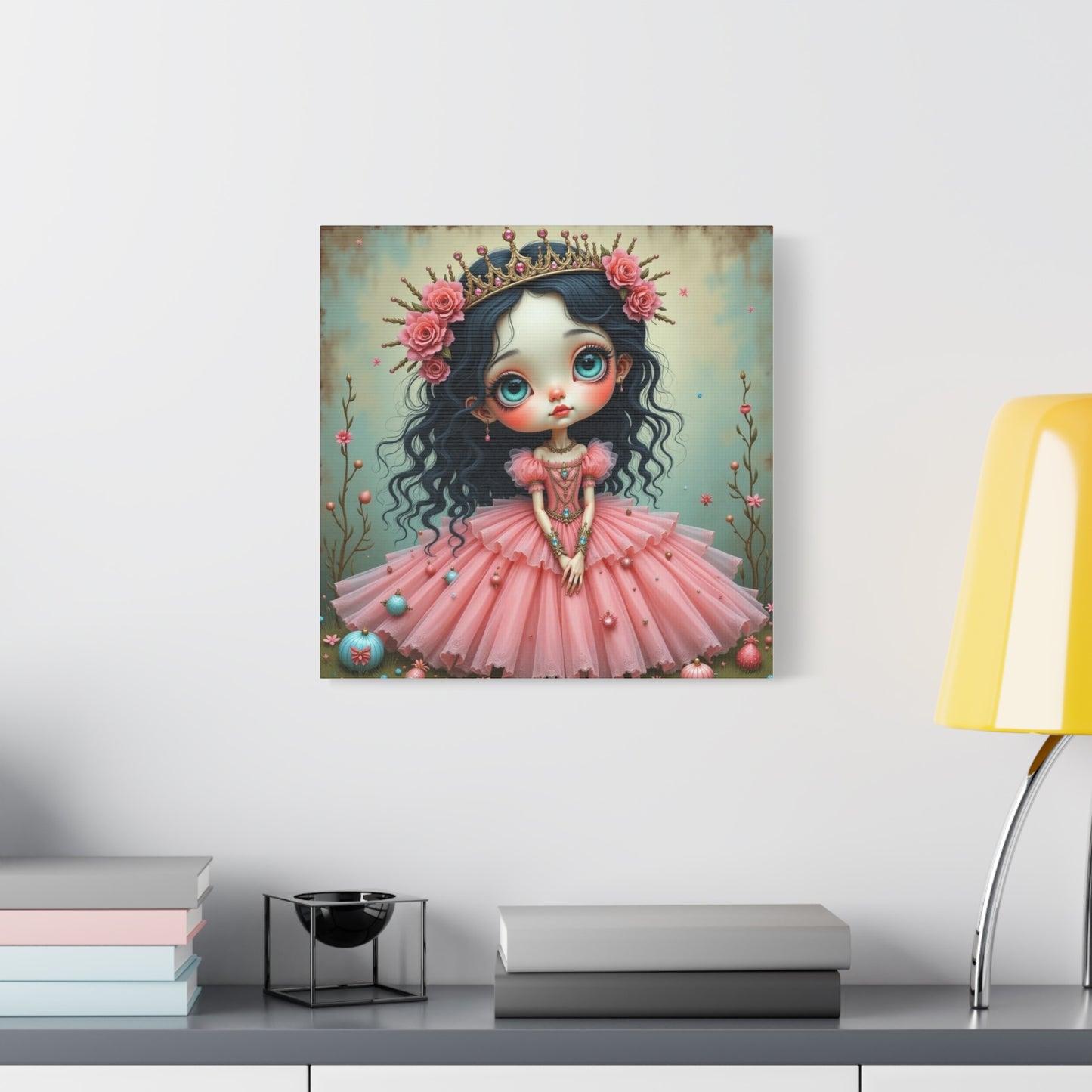 Girl in a Pink Dress Art