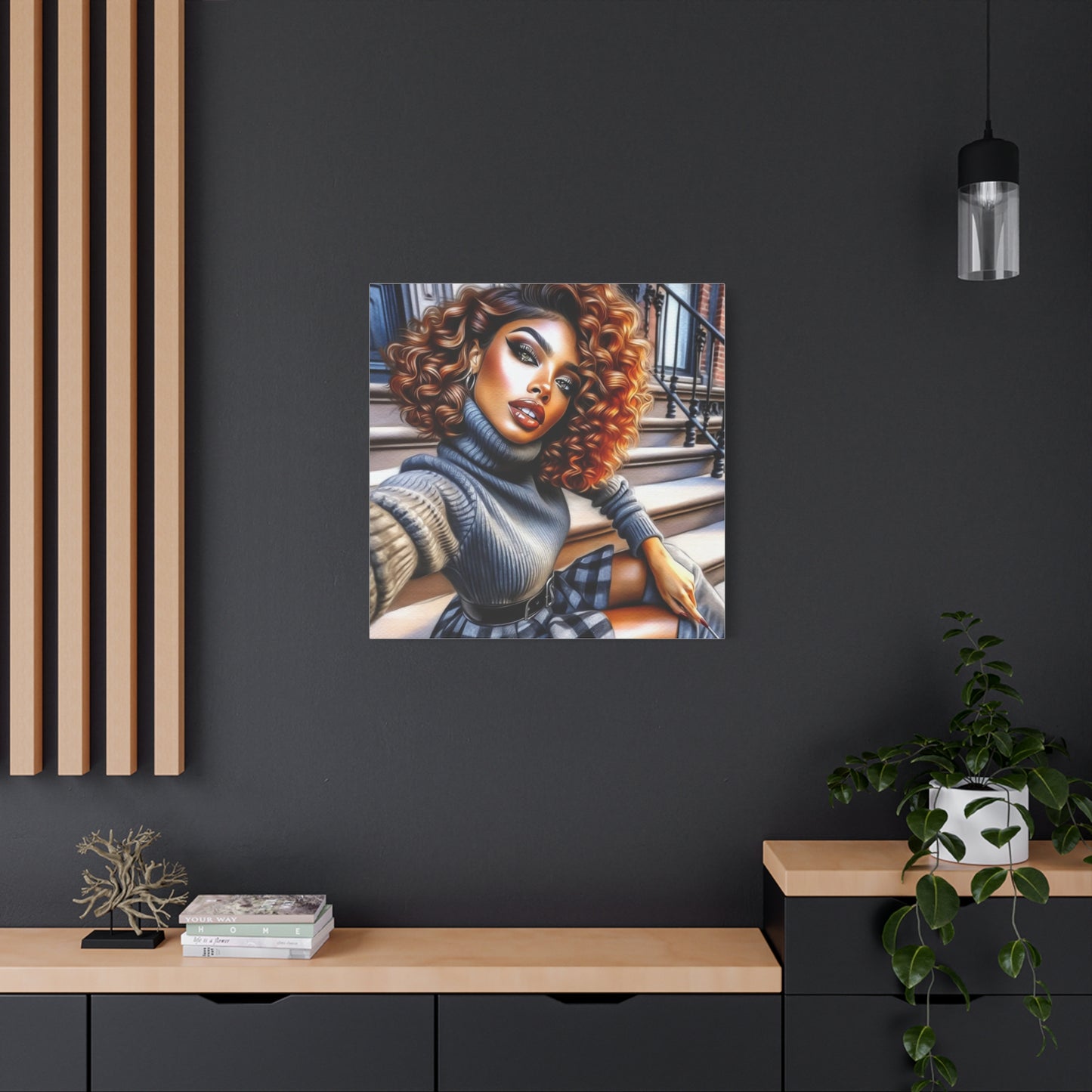 Beautiful Black Woman Canvas Art