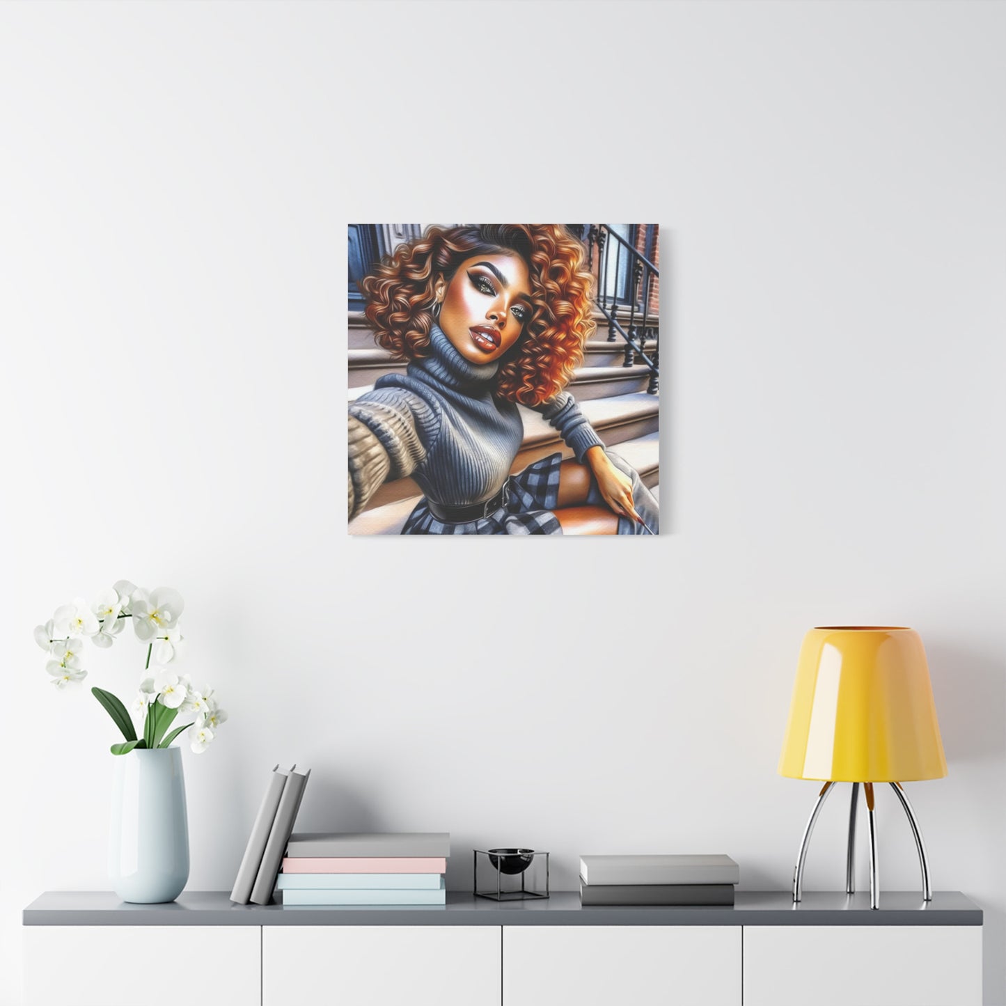 Beautiful Black Woman Canvas Art