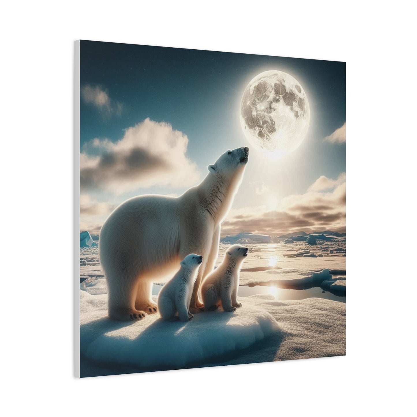 Canvas Print - Polar Bears Wall Art
