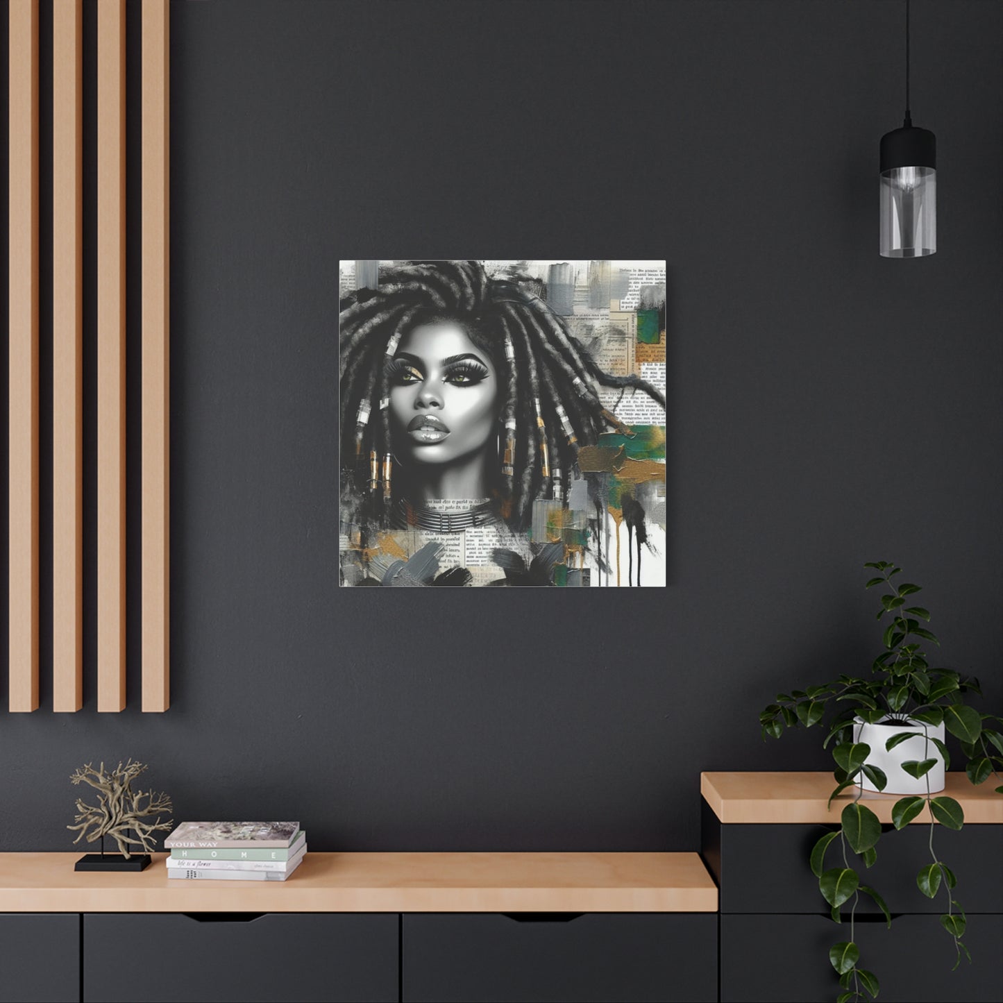 Beautiful Black Woman Canvas Art