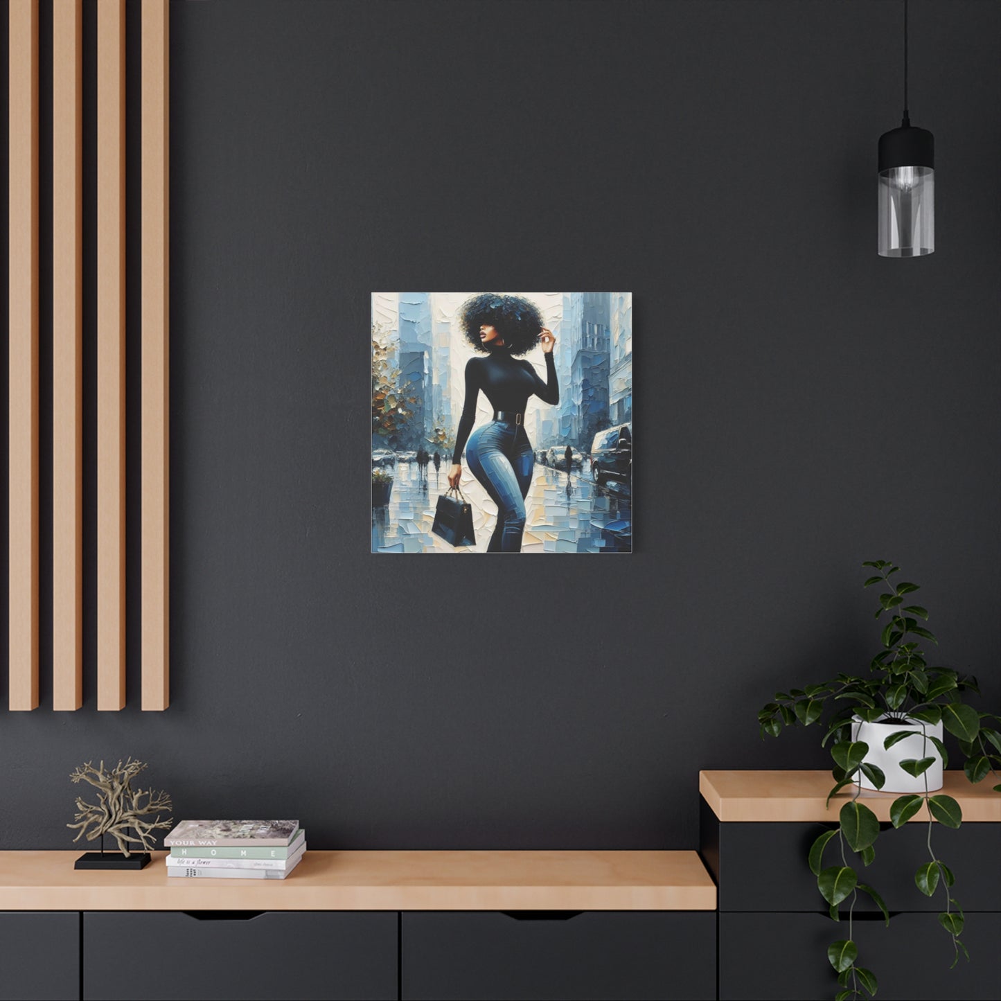 Beautiful Black Woman Canvas Art