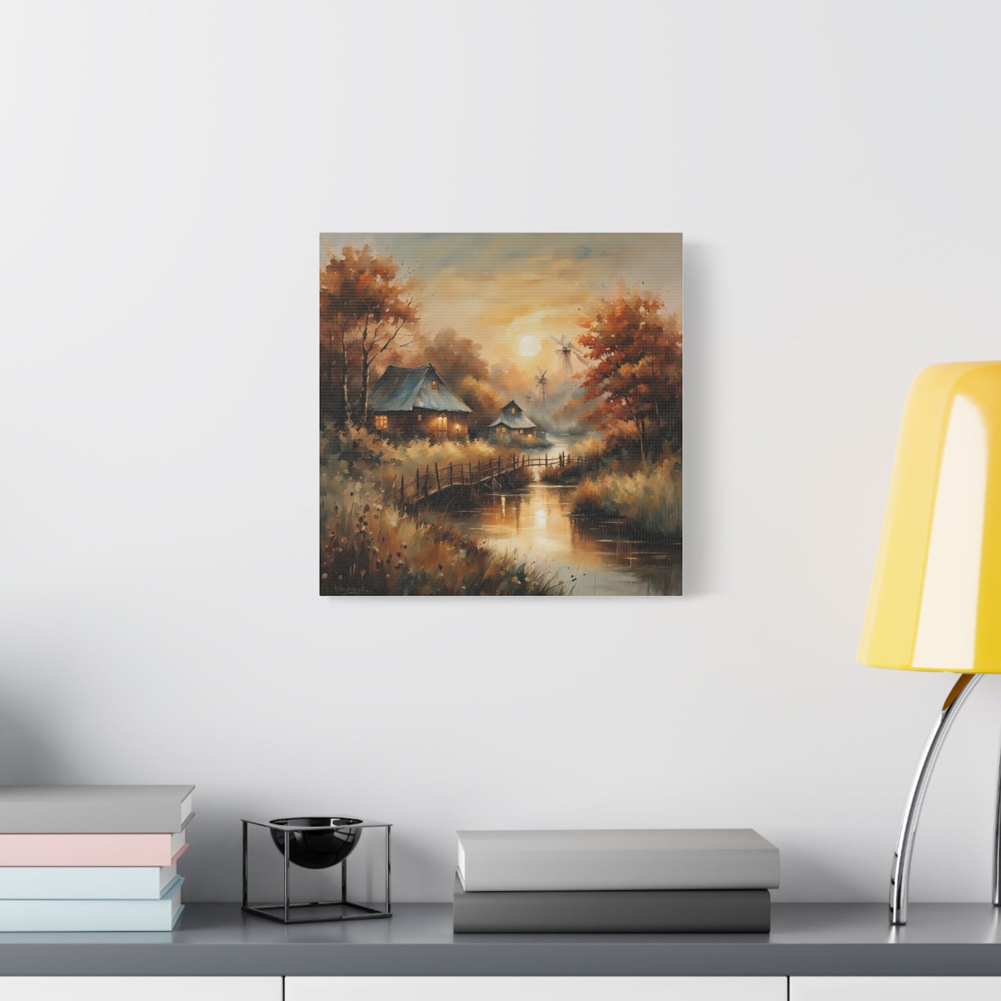 Canvas Print - Golden Hours at the Village Wall Art